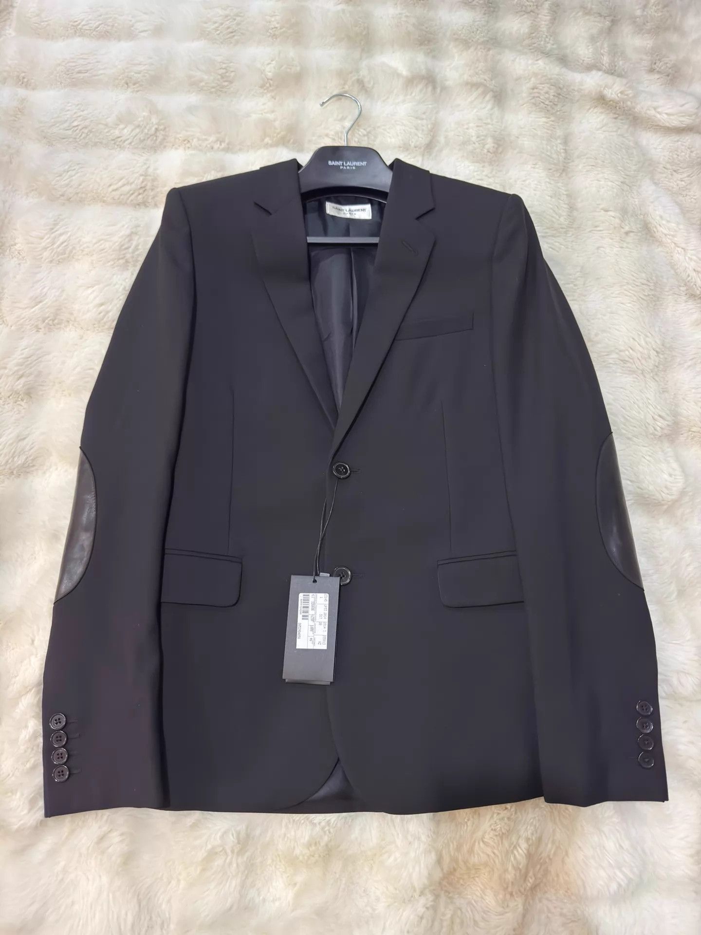 Saint Laurent Paris Saint Laurent SLP Men's Leather Suit 46 (Sheepskin Sleeves) Size 46R - 1 Thumbnail