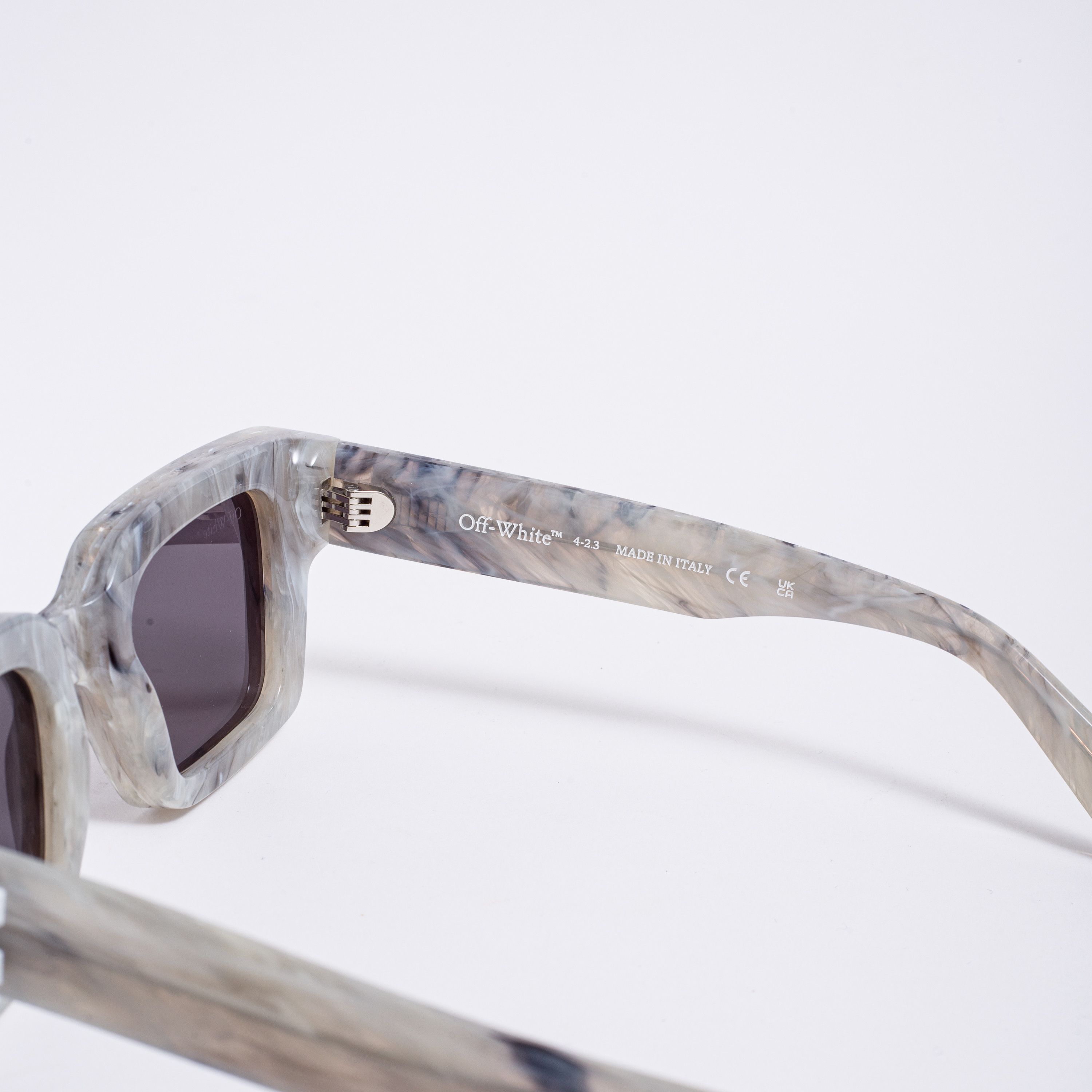 Off-White OFF WHITE RECTANGLE-FRAME VIRGIL SUNGLASSES MARBLE Size ONE SIZE - 4 Thumbnail