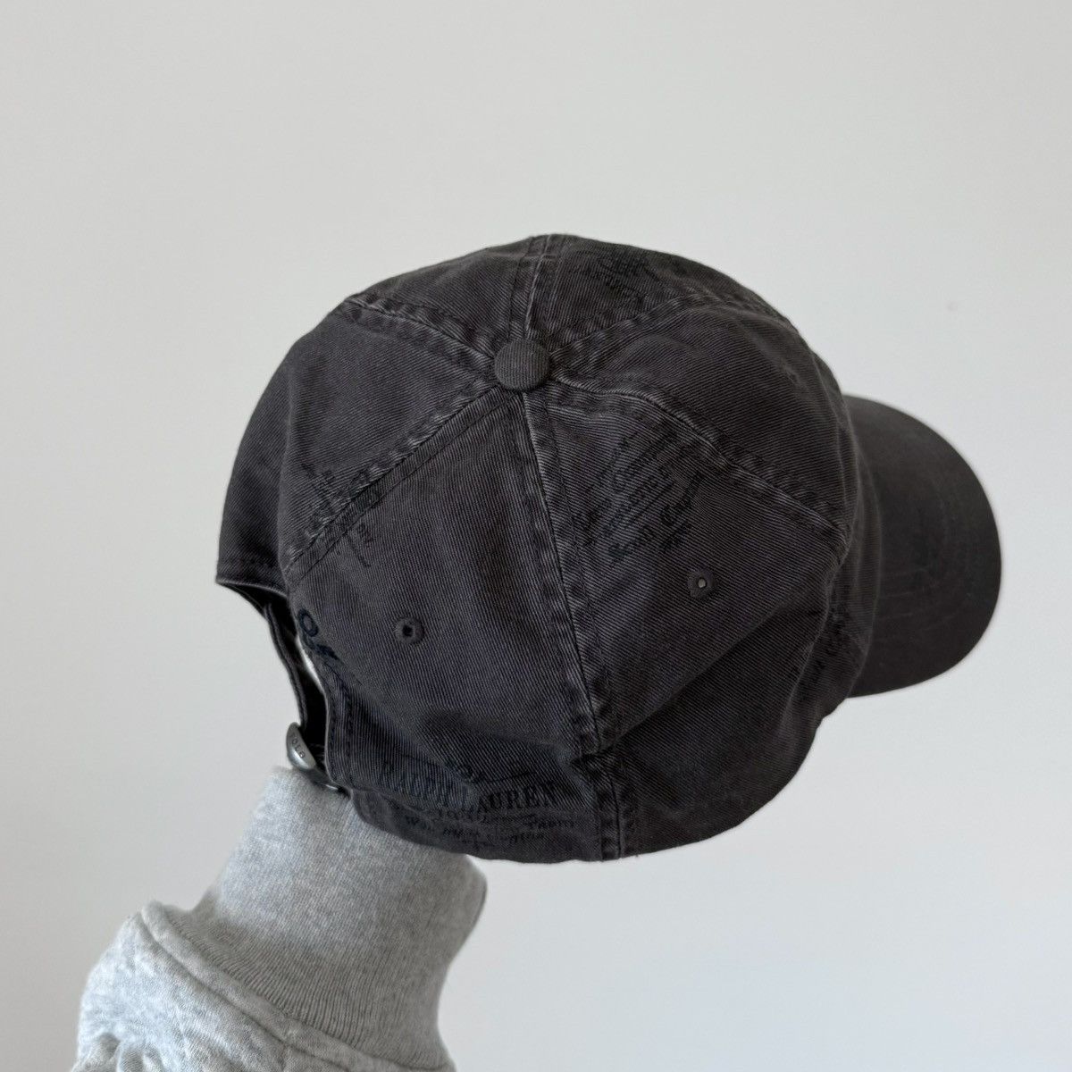 Polo Ralph Lauren Vtg Polo Ralph Lauren Faded Bear Crossbones Stenciled Hat Size ONE SIZE - 7 Thumbnail