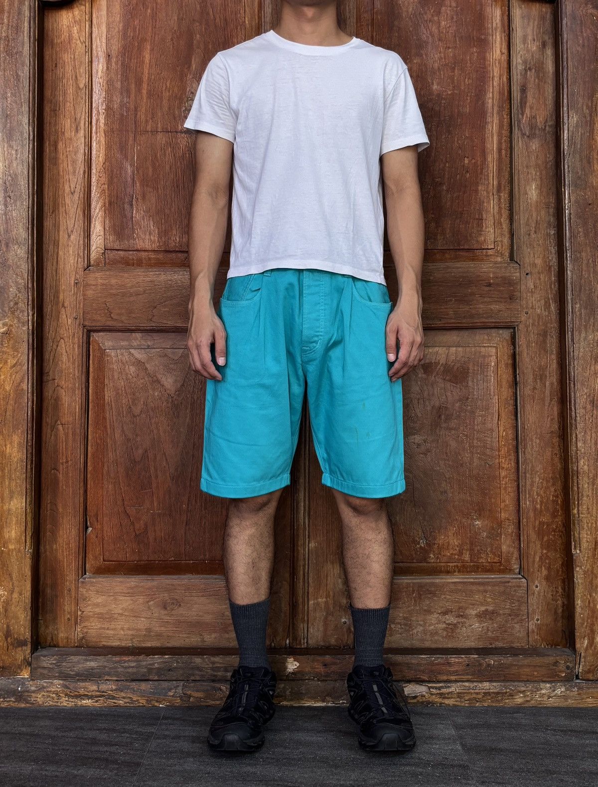 贅沢品 sarouel GANRYU 13SS sweat pants short パンツ