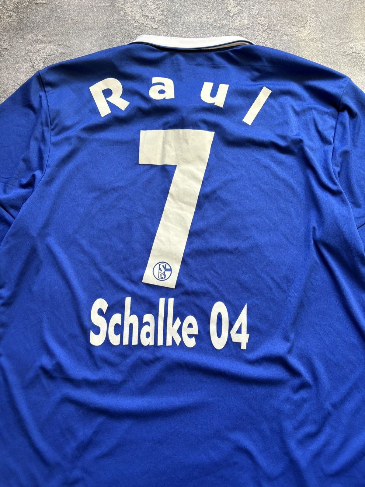 Adidas 2010/2011 Adidas Schalke 04 #7 Raul Away Soccer Jersey Rare Size US XL / EU 56 / 4 - 6 Thumbnail