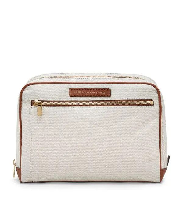 Brunello Cucinelli o1w1db10725 Size:OS/Cotton Linen Bag in Natural/Beige Size ONE SIZE - 2 Thumbnail