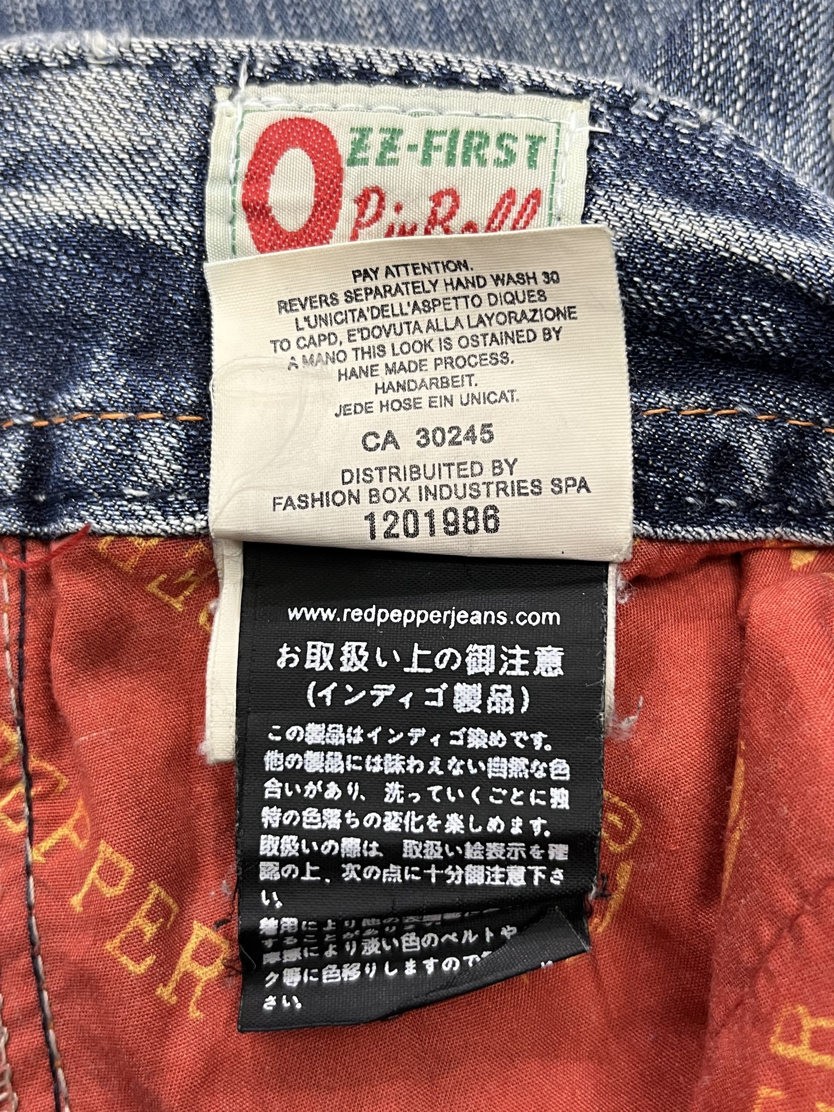 Le Grande Bleu (L.G.B.) RED PEPPER x OZZFIRST Embroidery Navajo Tomahawk Flare Denim Size US 30 / EU 46 - 12 Thumbnail