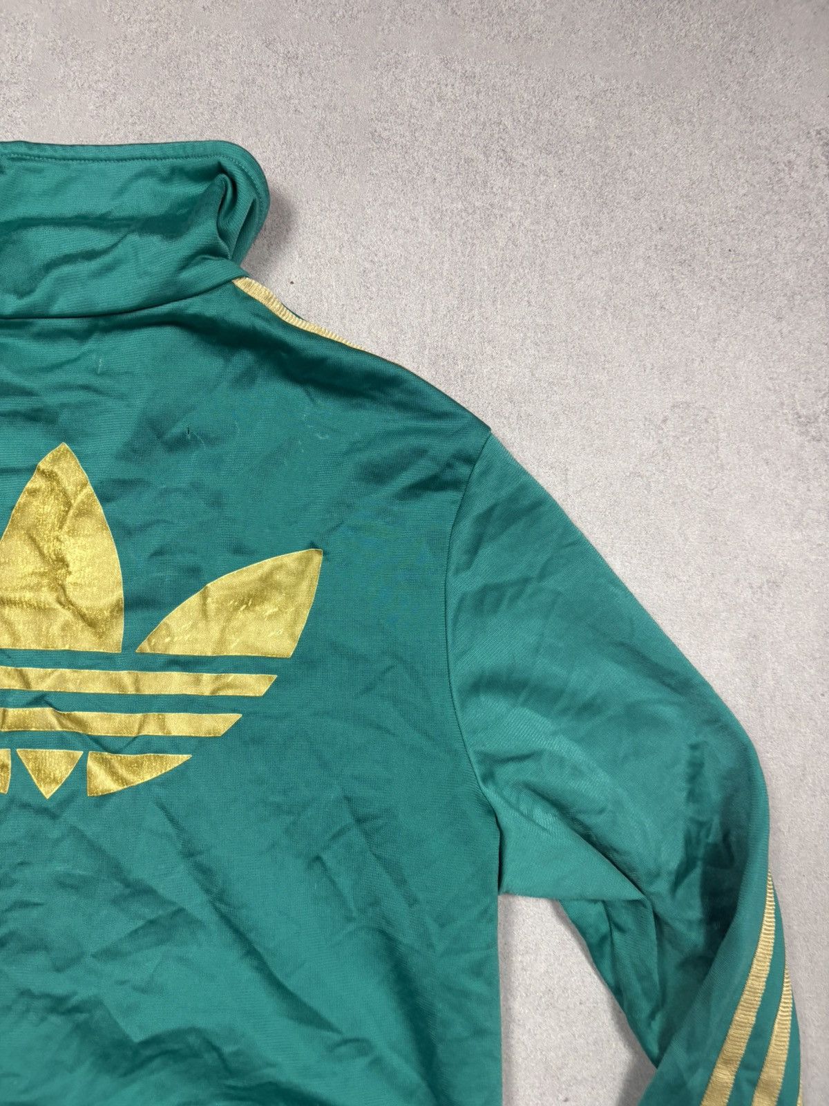 Adidas Vintage Adidas Originals Green Trefoil Track Jacket Size 36 Size XS / US 0-2 / IT 36-38 - 4 Thumbnail