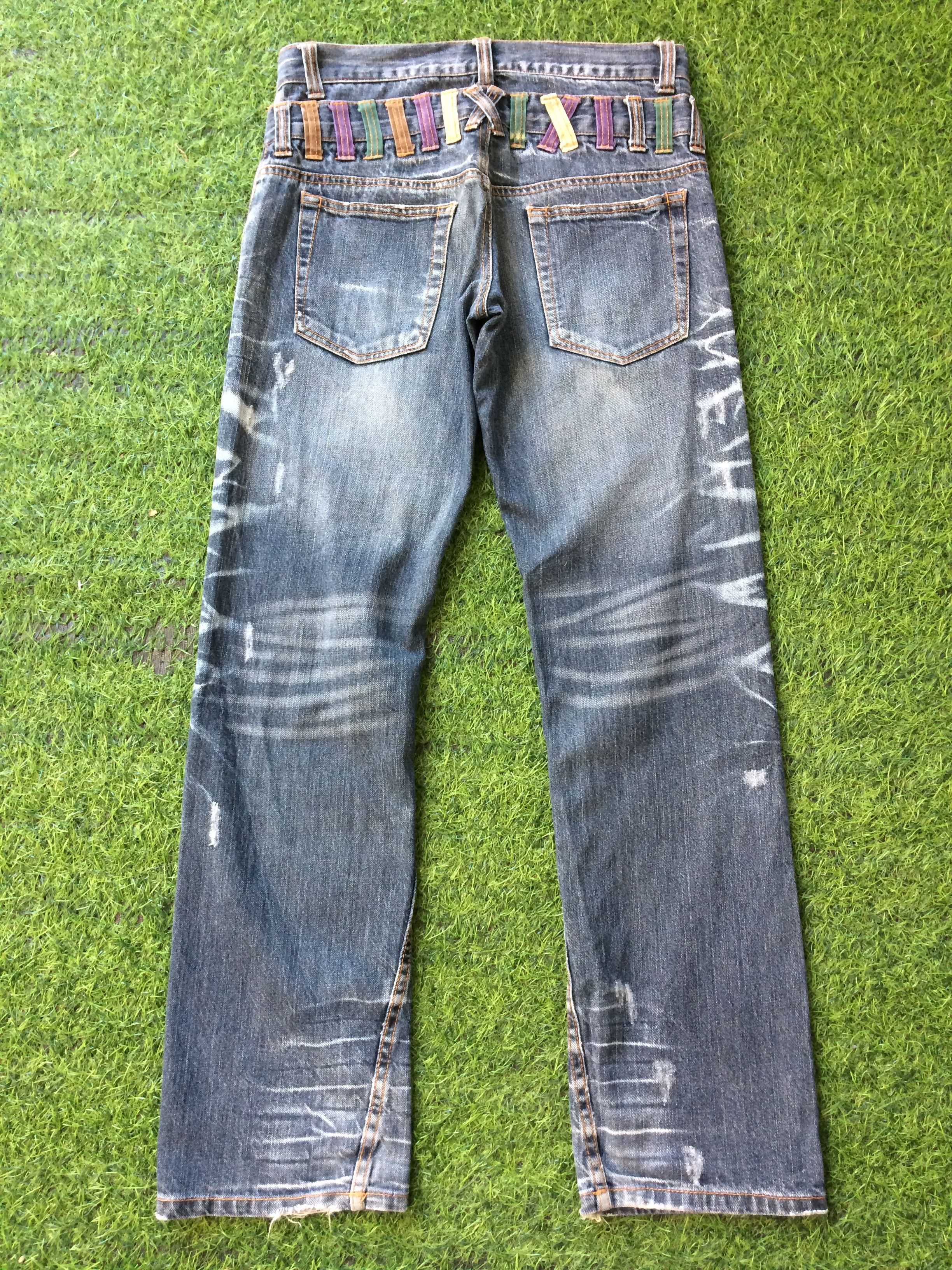 Japanese Brand Nylaus Japanese Double Waist Jean #D-529 Size US 28 / EU 44 - 2 Thumbnail