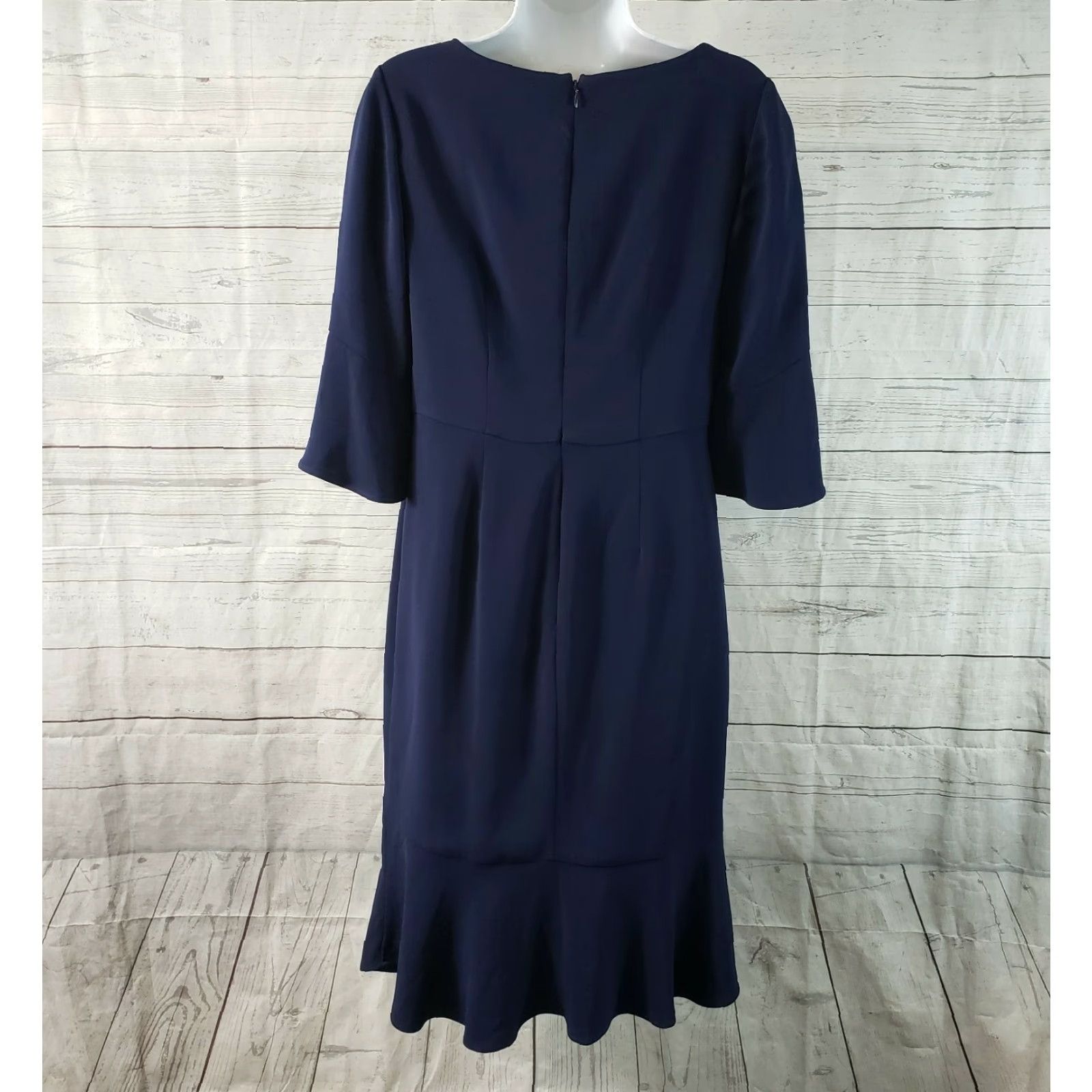 Boden Boden Womens Pencil Dress Sz 6 Solid Blue Half Sleeve Viscose Blend Knee Length Sheath Dress Womens Viscose Boden Candy Blue Size M / US 6-8 / IT 42-44 - 4 Thumbnail