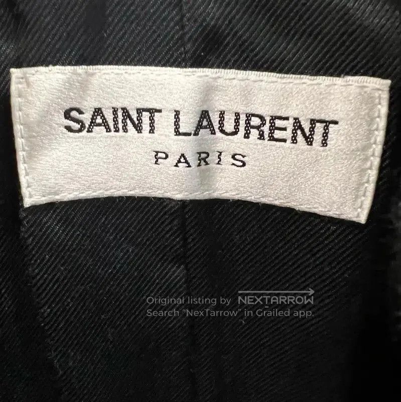 Yves Saint Laurent YSL Gray Wool Women's Jacket L Size . Size L / US 10 / IT 46 - 4 Thumbnail