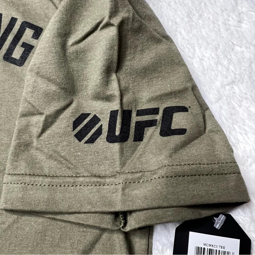UFC NWT 3X UFC MCMXCII Graphic T-Shirt Military Green Crewneck Size US XXL / EU 58 / 5 - 4 Thumbnail