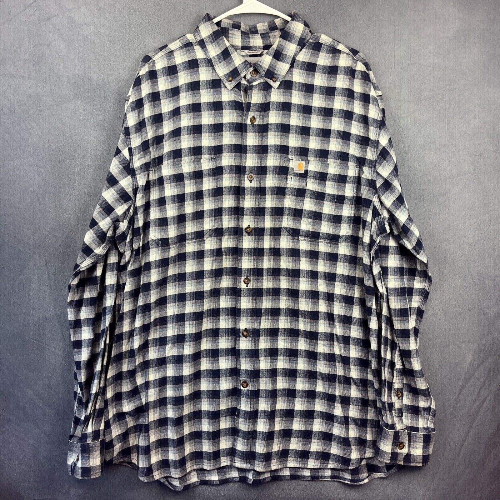Carhartt Carhartt Relaxed Fit Plaid Shirt Size XL Heavyweight Brush Size US XL / EU 56 / 4 - 1 Thumbnail