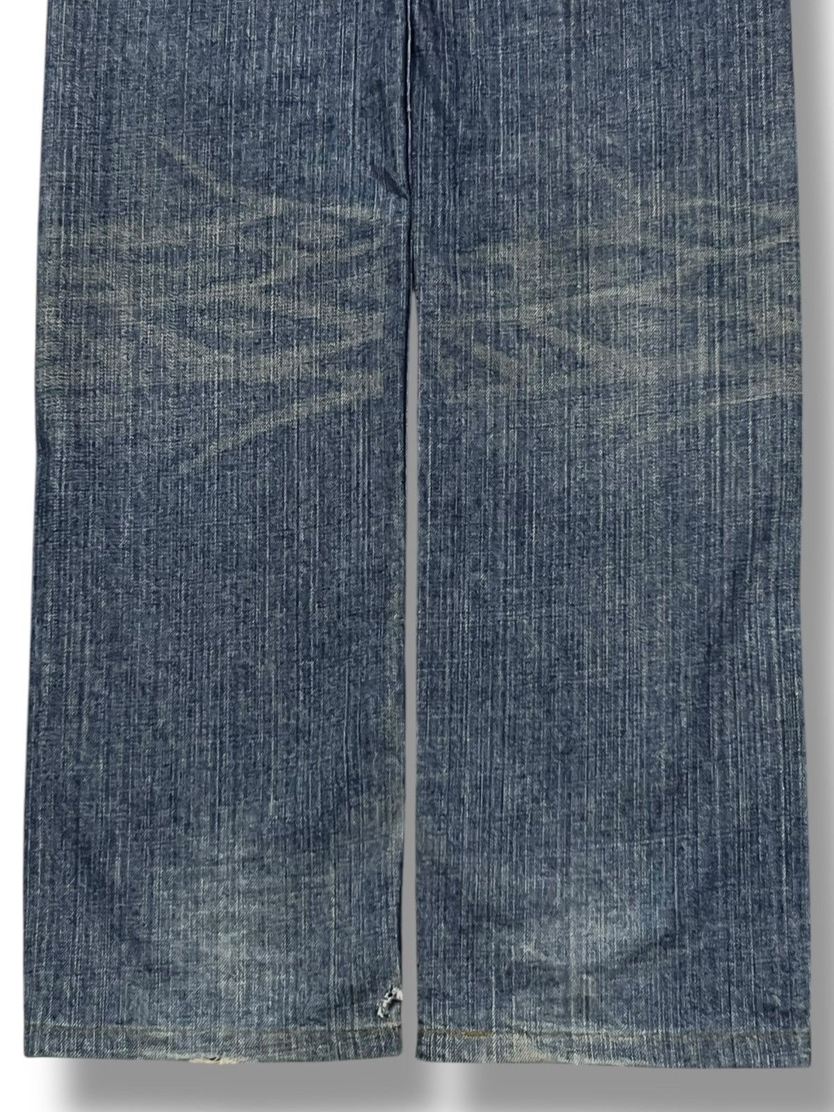 Japanese Brand Vintage 90s Crack Wash Bobson - Faded Wash, Distressed Denim Size US 32 / EU 48 - 7 Thumbnail