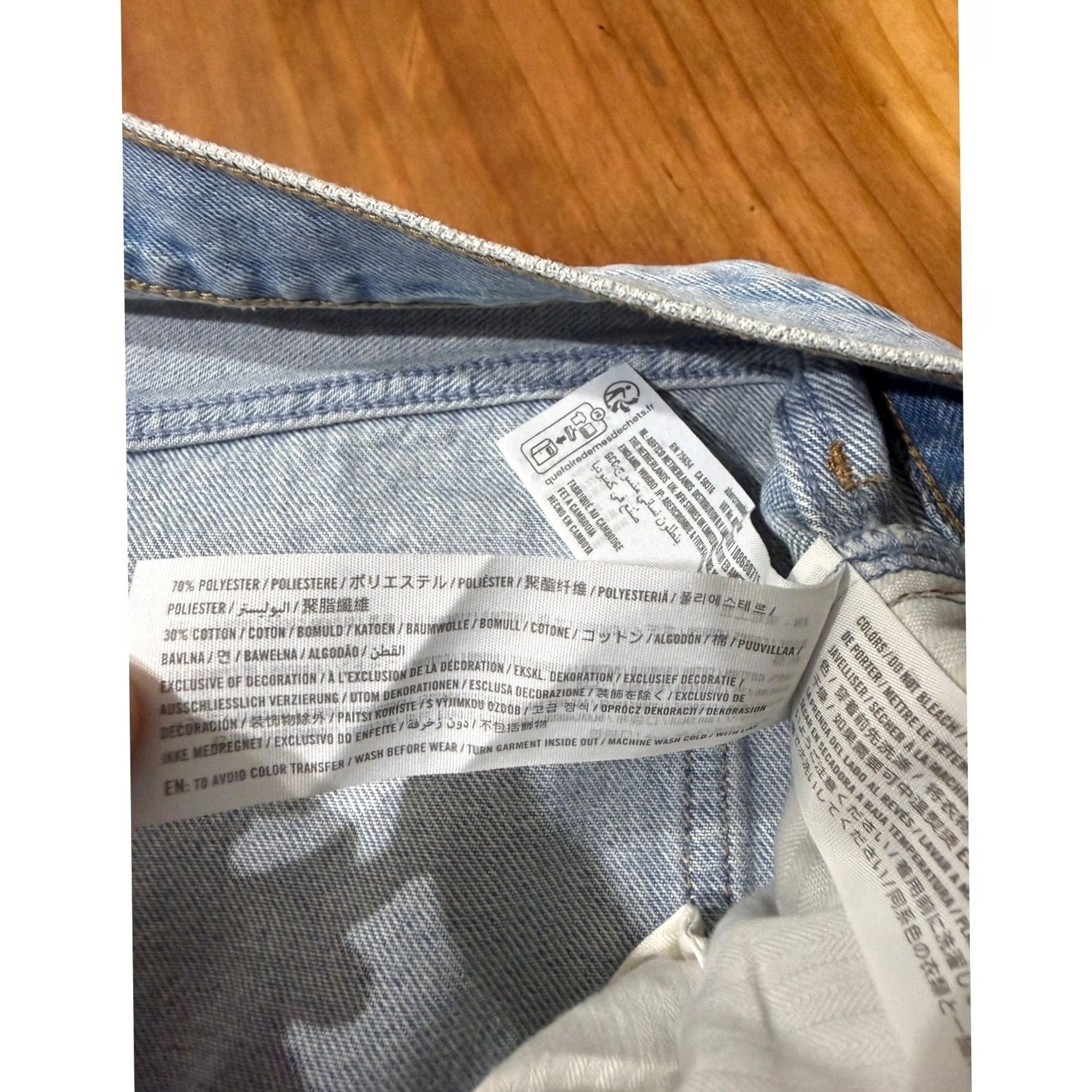 Abercrombie & Fitch Abercrombie & Fitch Barrel Jeans Womens 34 Mid Rise Curve Lover Regular XX21 Size 24" / US 00 / IT 34 - 5 Thumbnail