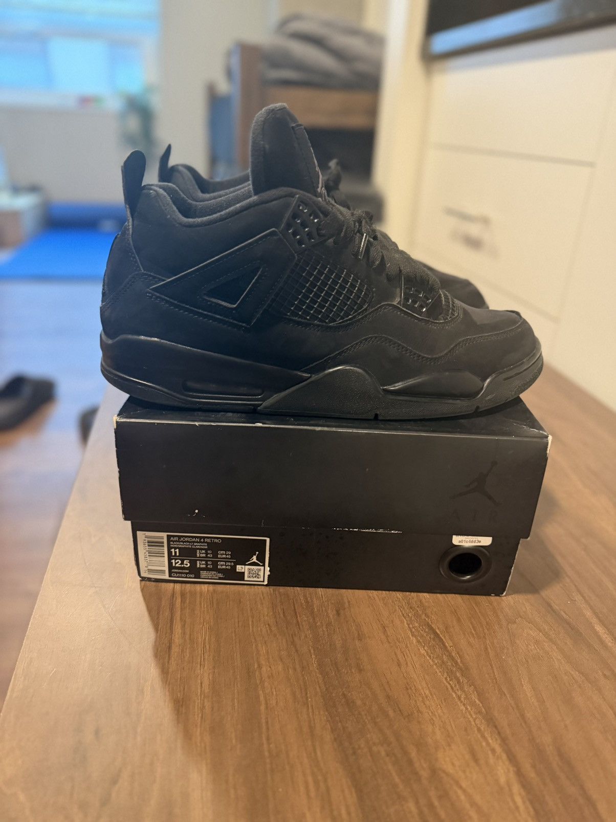 Jordan Brand Jordan Retro 4 Black Cat Size US 11 / EU 44 - 4 Thumbnail