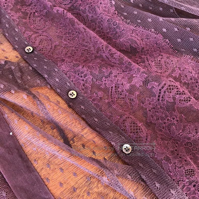 Valentino Valentino Burgundy lace shirt Size XS / US 0-2 / IT 36-38 - 5 Thumbnail