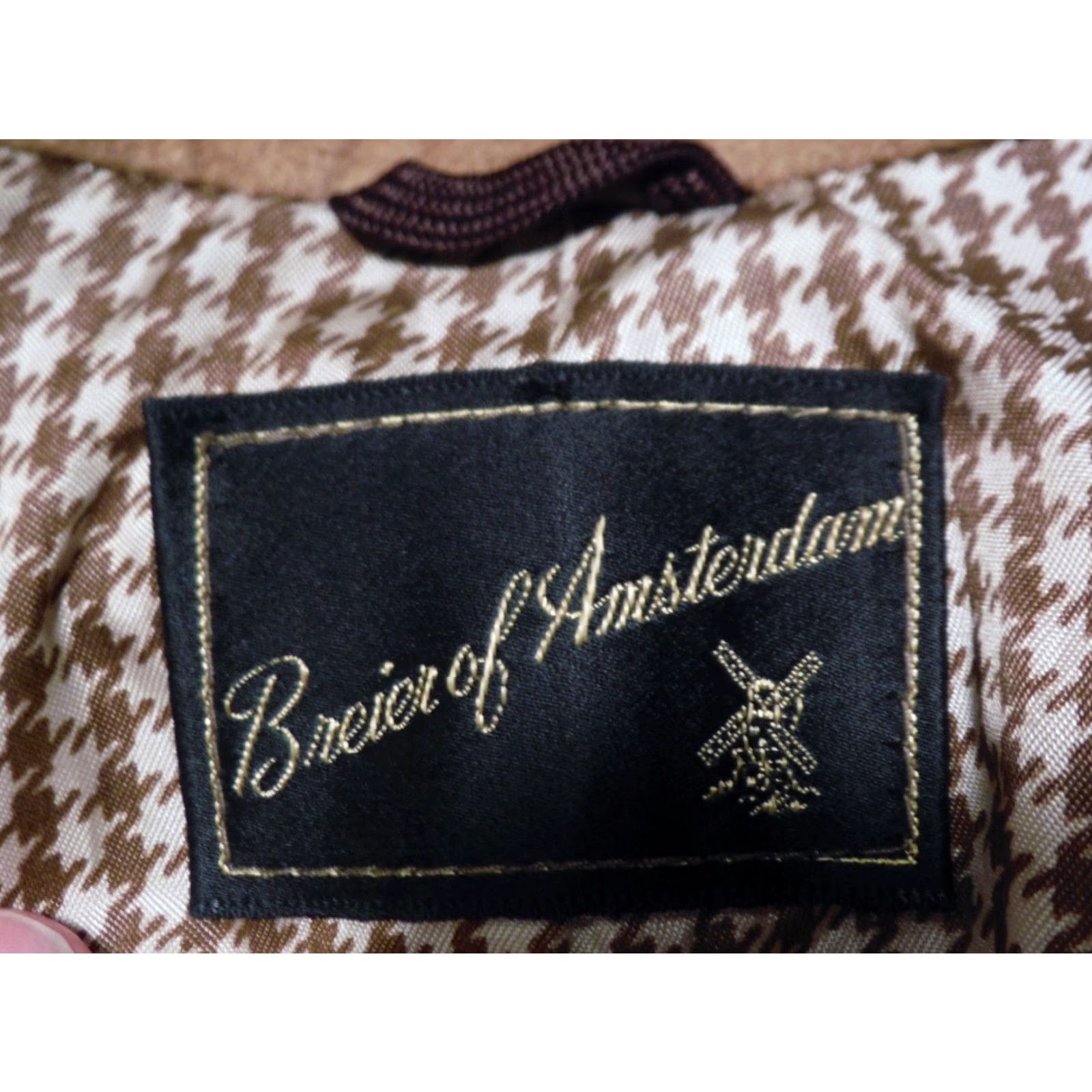 Vintage Breier of Amsterdam Mens Large Breier of Amsterdam Leather Jacket 2 Button Notch Lapel Distressed Vintage 70s Suede N Leather Brown Size US L / EU 52-54 / 3 - 3 Thumbnail