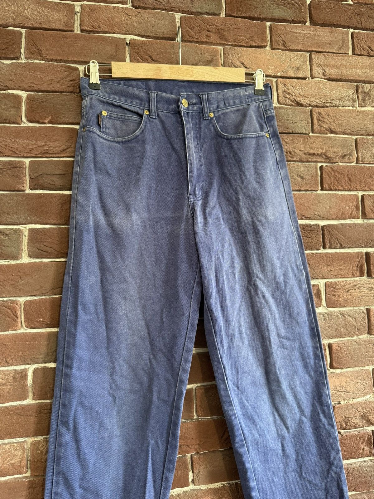 Vintage Vintage 90s Yves Saint Laurent Washed Denim Pants Blue 32 Size US 32 / EU 48 - 4 Thumbnail