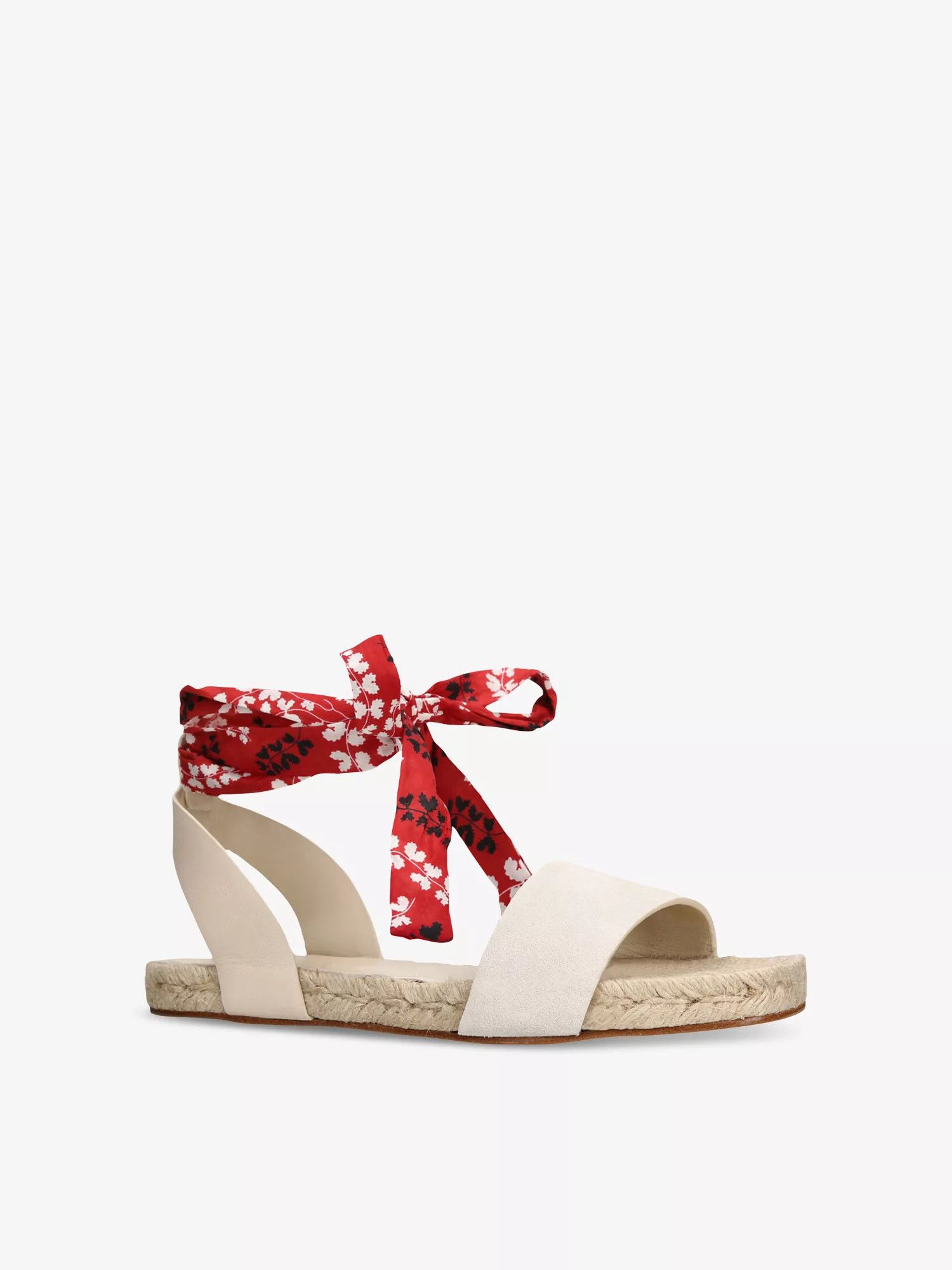 Lanvin o1w1db10226 Domra Suede Espadrille Sandals in Beige Size US 8 / IT 38 - 3 Thumbnail
