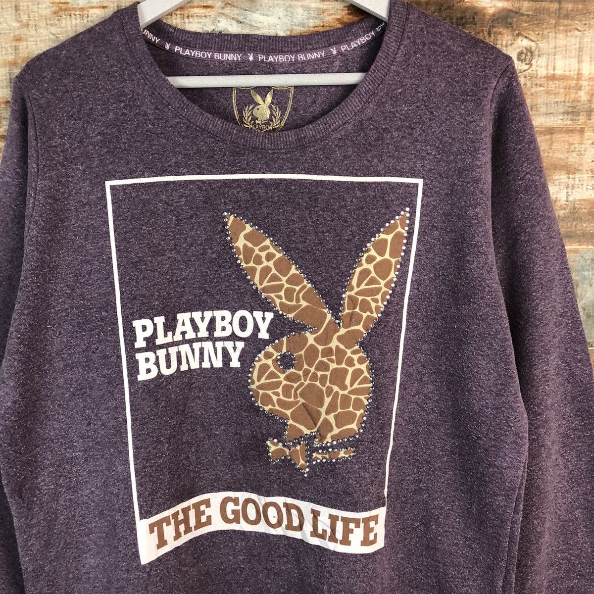 Playboy Play Boy Purple Sweatshirt #A1929 Size US M / EU 48-50 / 2 - 5 Thumbnail