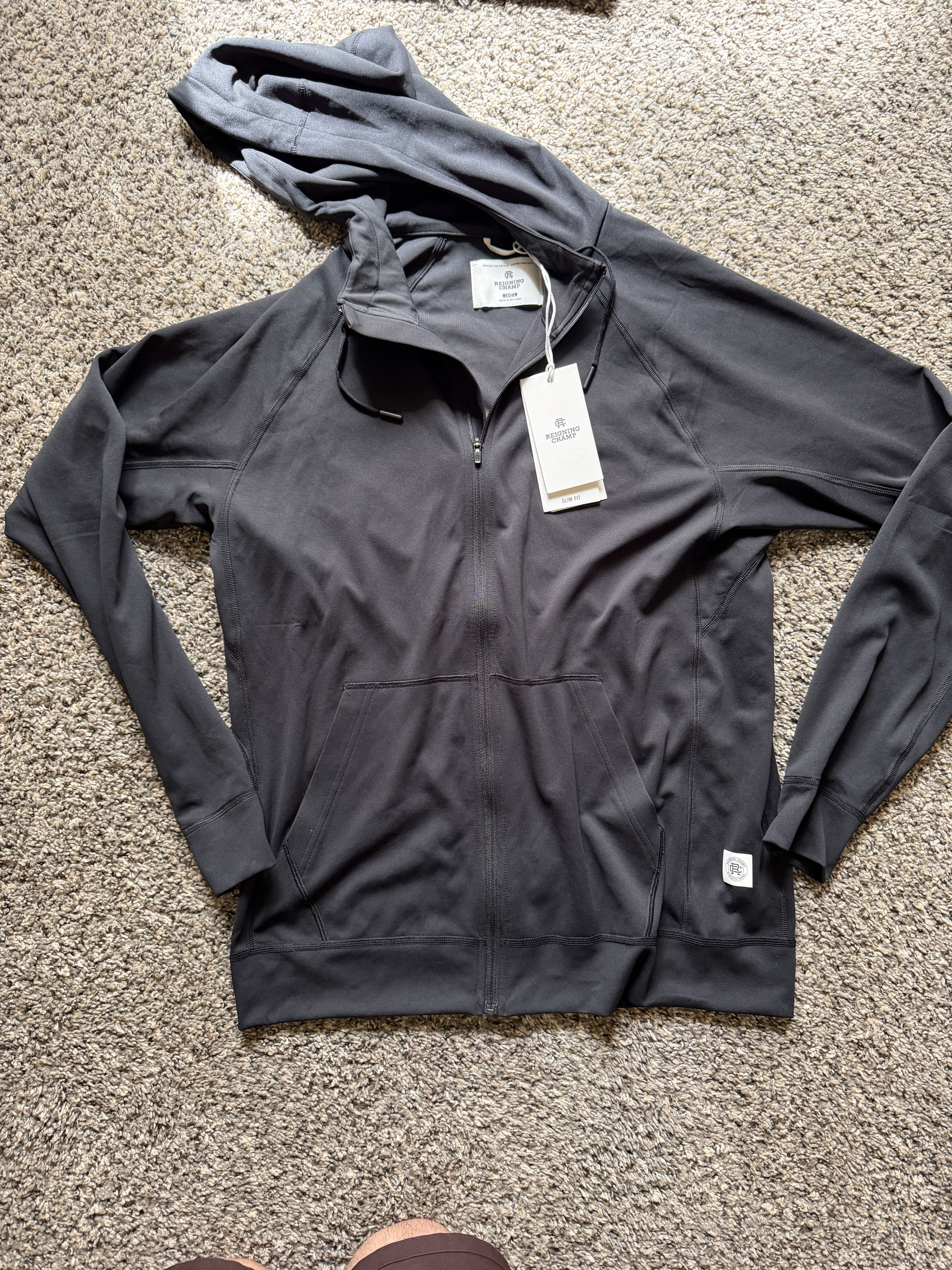 Reigning Champ RC-3946 Deltapeak 165 Zip Hoodie M
