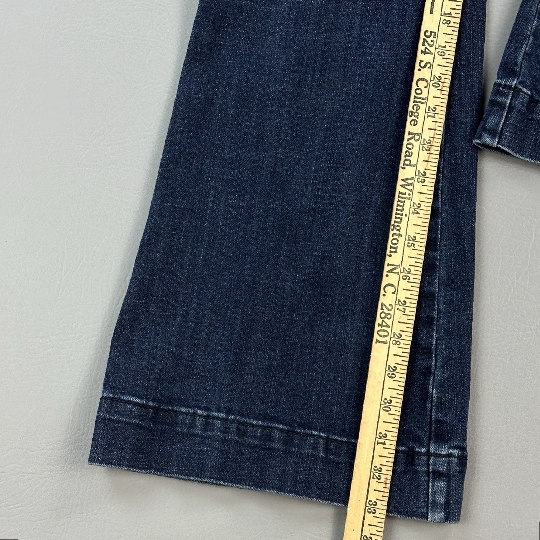 Vintage Rock & Roll Denim Jeans Women’s 33x34 33x33 Flare High Rise Trouser Rivet Detail Size 24" / US 00 / IT 34 - 3 Thumbnail