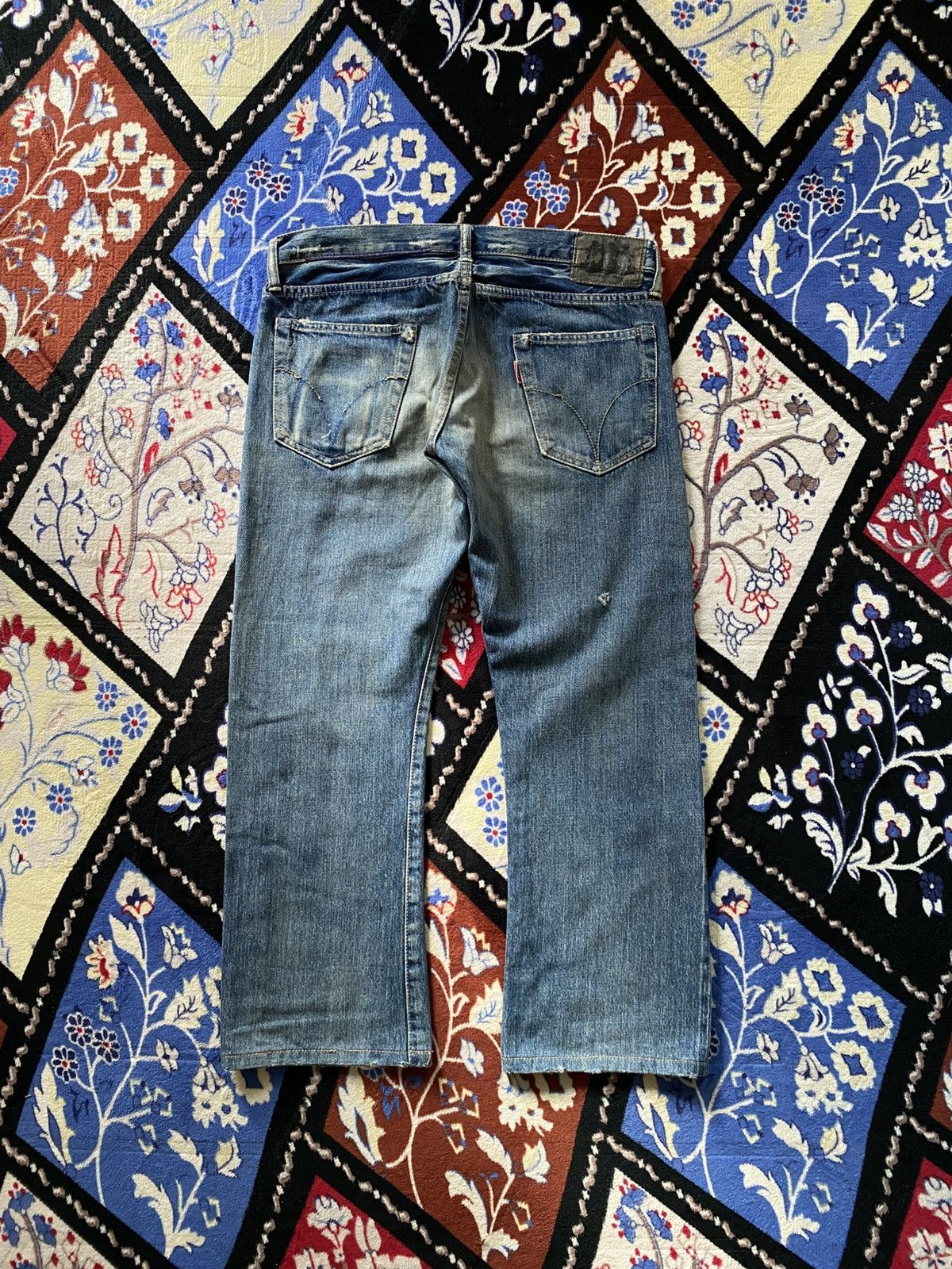 Hysteric Glamour Hysteric Glamour Destroy All Monsters Selvedge Distressed Size US 32 / EU 48 - 3 Thumbnail