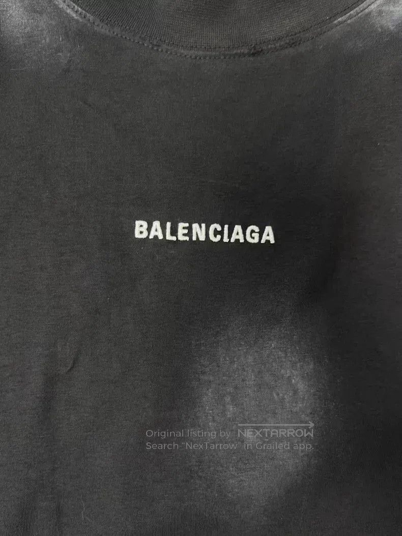 Balenciaga Balenciaga Plain Knit Short Sleeve T-Shirt Size US L / EU 52-54 / 3 - 3 Thumbnail