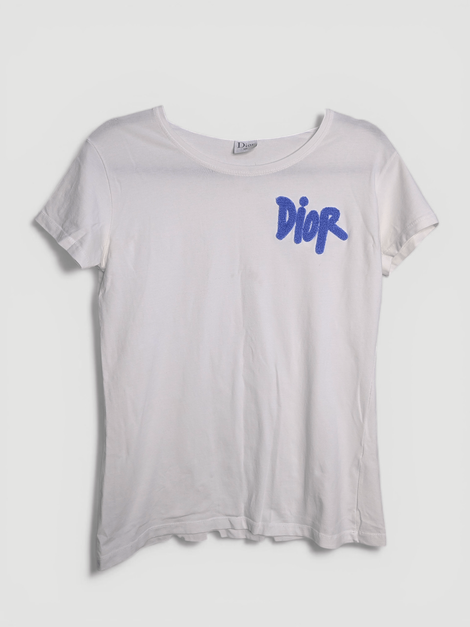 Dior Dior White Logo T-Shirt – Size XXL Size XXL / US 16-18 / IT 52-54 - 1 Thumbnail