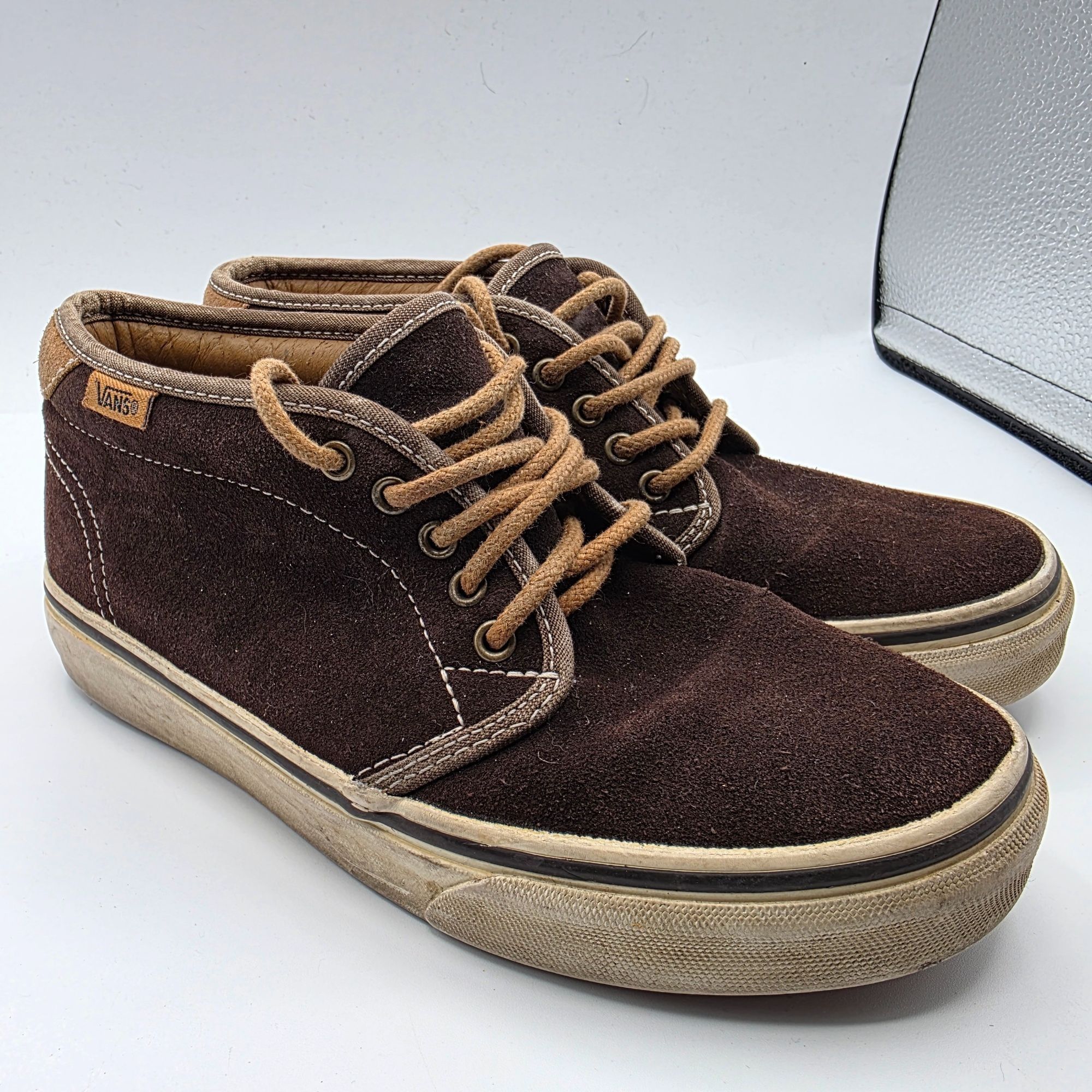 Vans Chukka Boot Womens Size 5.5 Rubber White Brown Sneaker