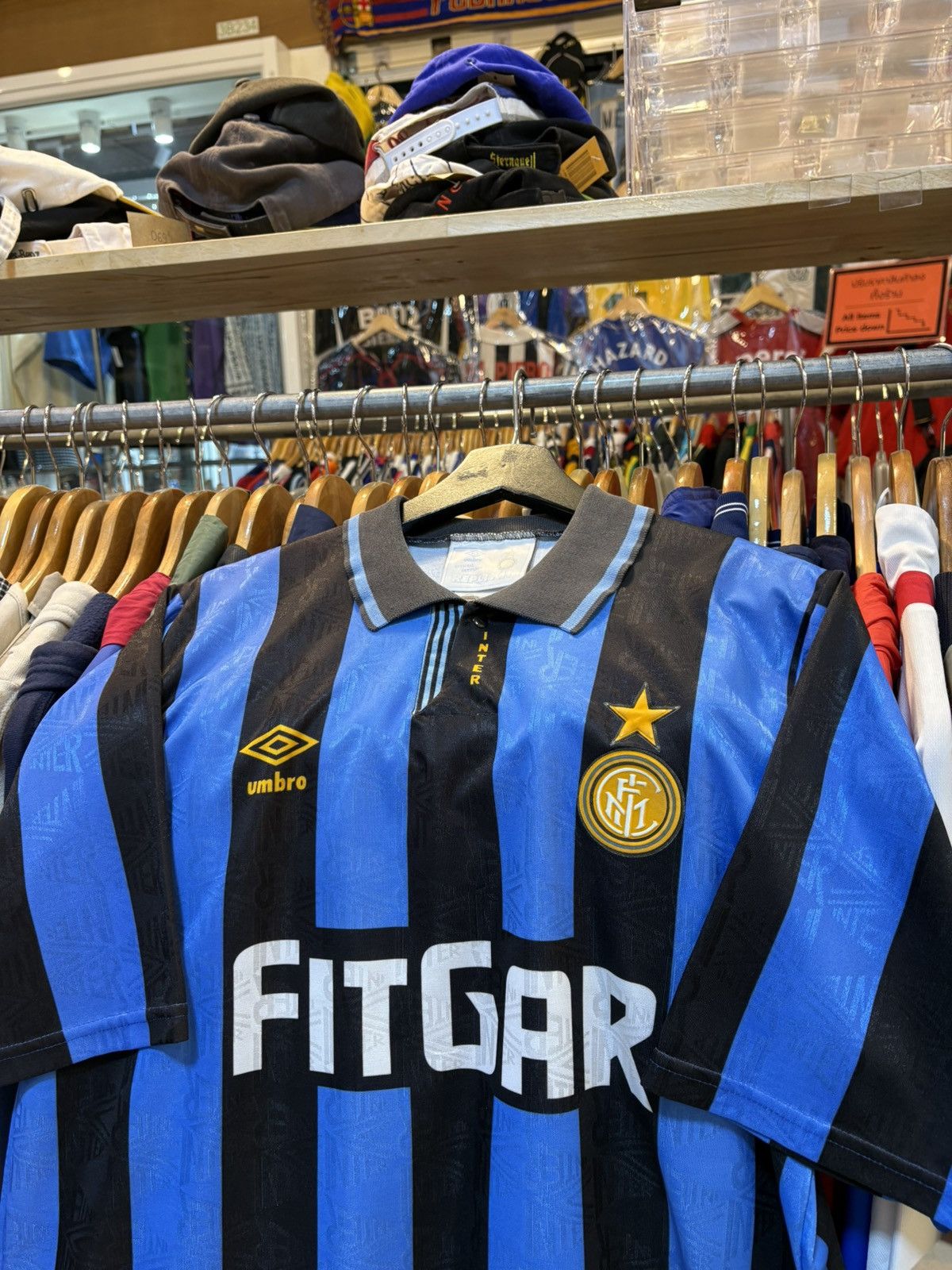 Umbro Vintage 1994-1995 Inter Milan Home Kit Size US L / EU 52-54 / 3 - 2 Thumbnail