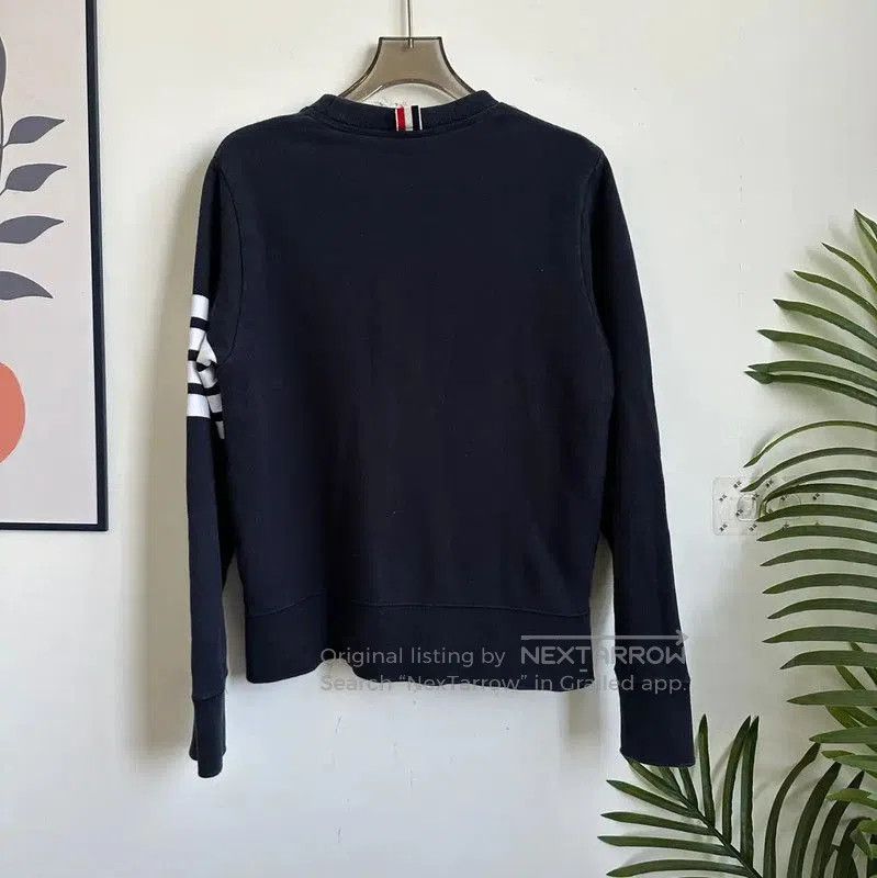 Thom Browne Thom Browne Navy Cotton Men's Long Sleeve Sweatshirt . Size US XXS / EU 40 - 2 Thumbnail