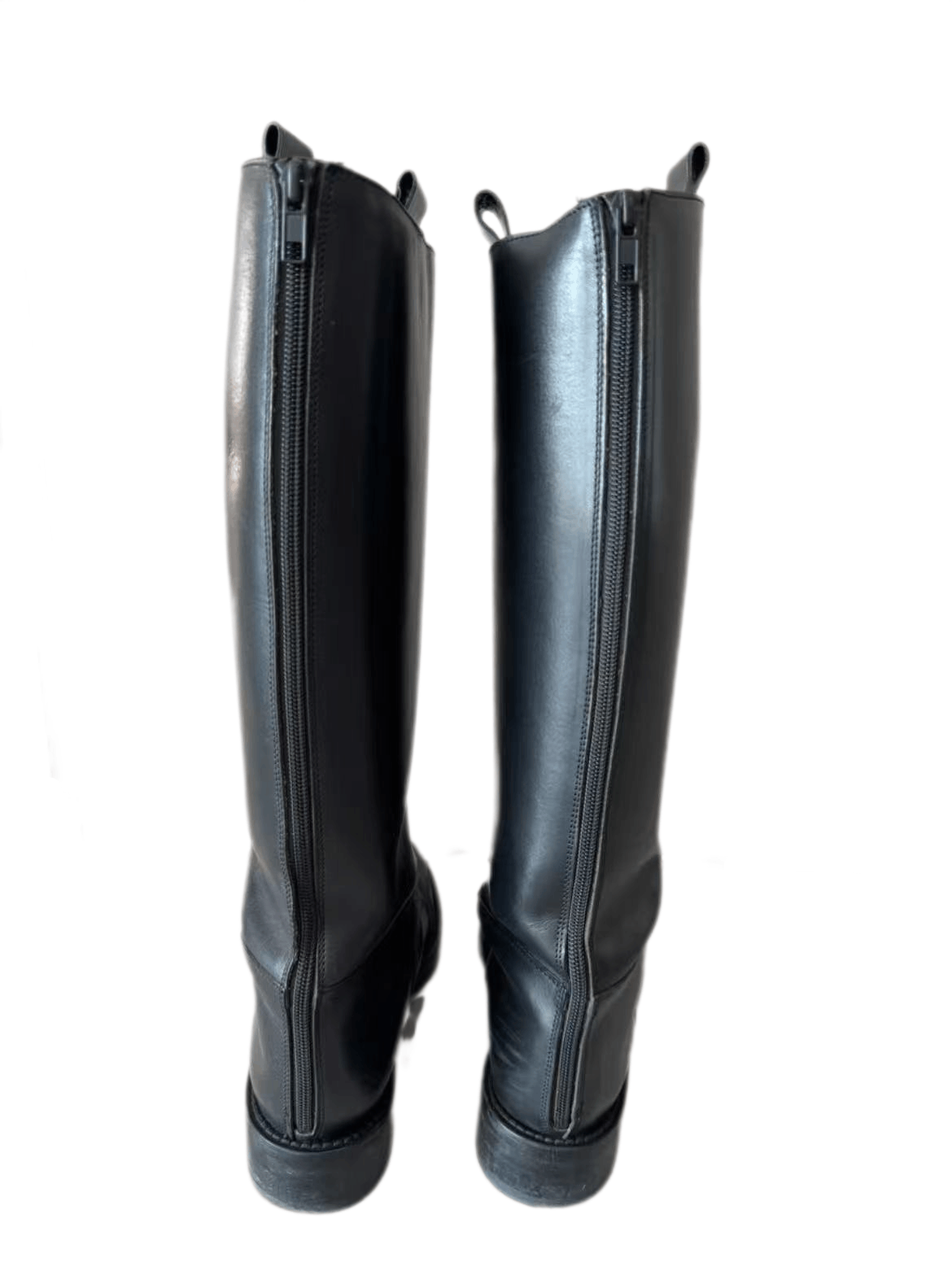 Ann Demeulemeester Ann Demeulemeester Black Leather Riding Boot 37 knee-high Size US 7 / IT 37 - 3 Thumbnail