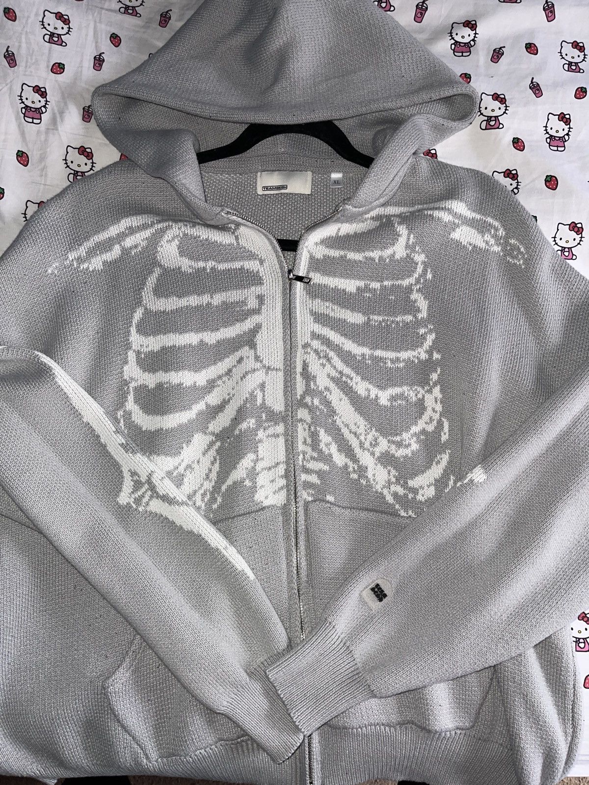 the bonez スウェット　XL XL 灰 The BONEZ DA straight up スウェット