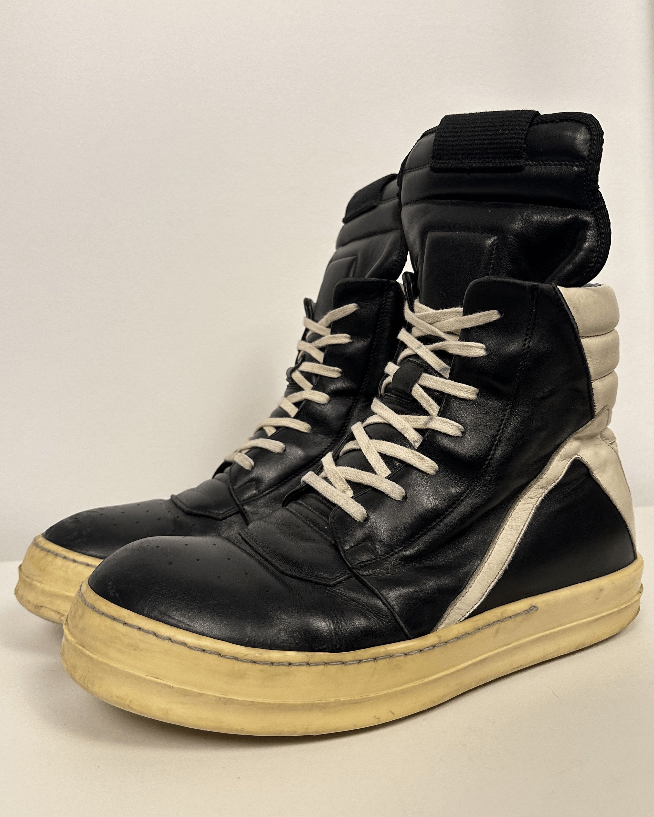 Rick Owens Rick Owens Black Milk Geobasket Size US 9 / EU 42 - 6 Thumbnail