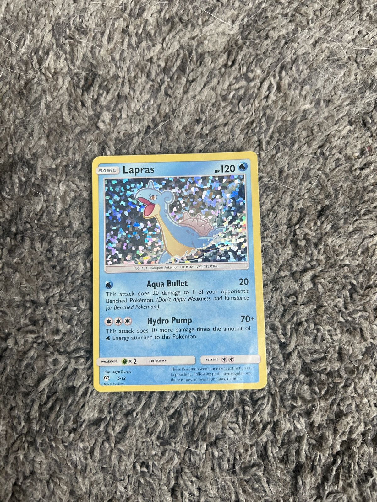 Pokemon 2019 Pokémon Lapras Basic Card Size ONE SIZE - 1 Thumbnail