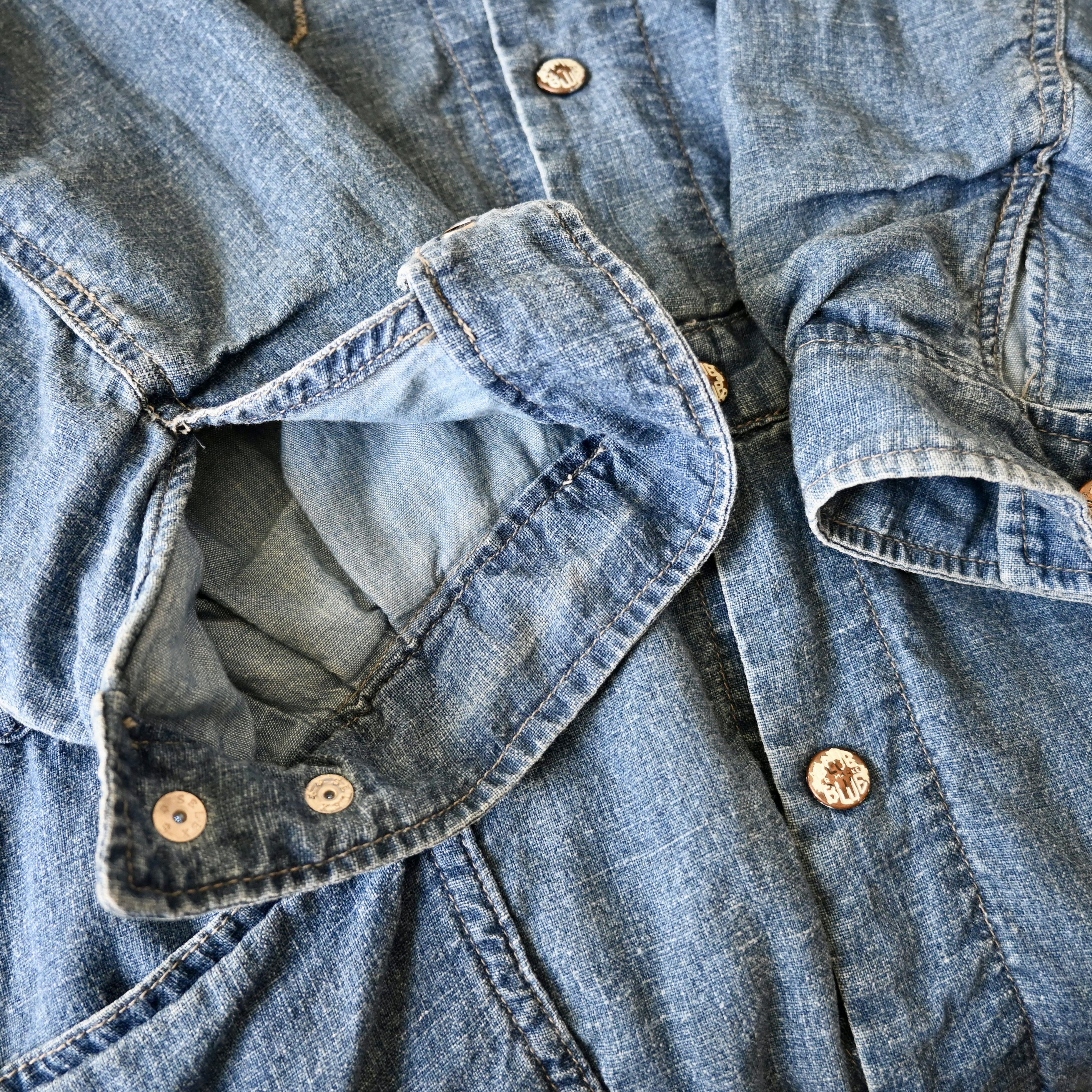 Blue Blue Japan RARE, Vintage 1980s BLUE BLUE indigo slub shell parka Size US L / EU 52-54 / 3 - 18 Thumbnail