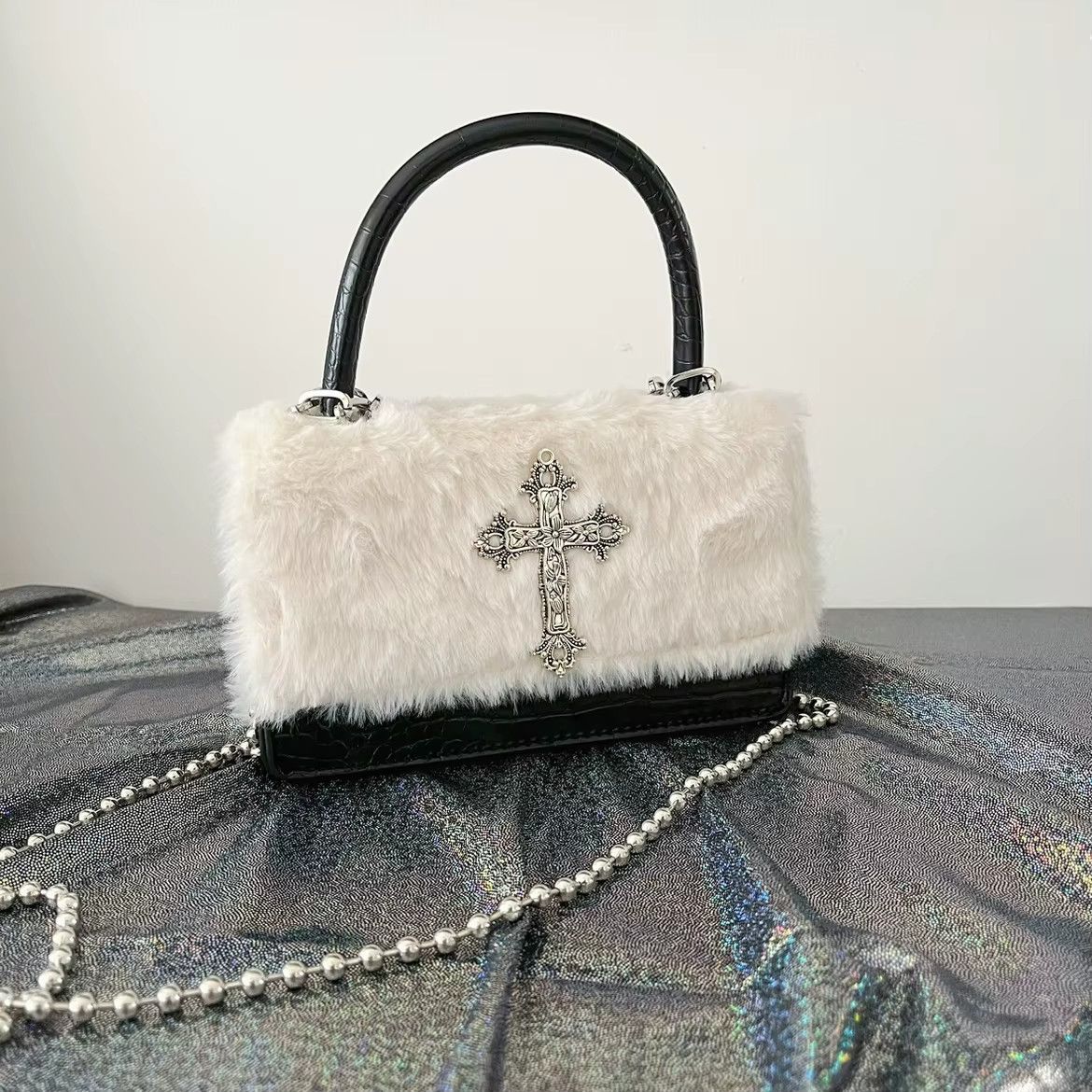 Other Black and White Y2k Gothic Handbag Size ONE SIZE - 2 Thumbnail