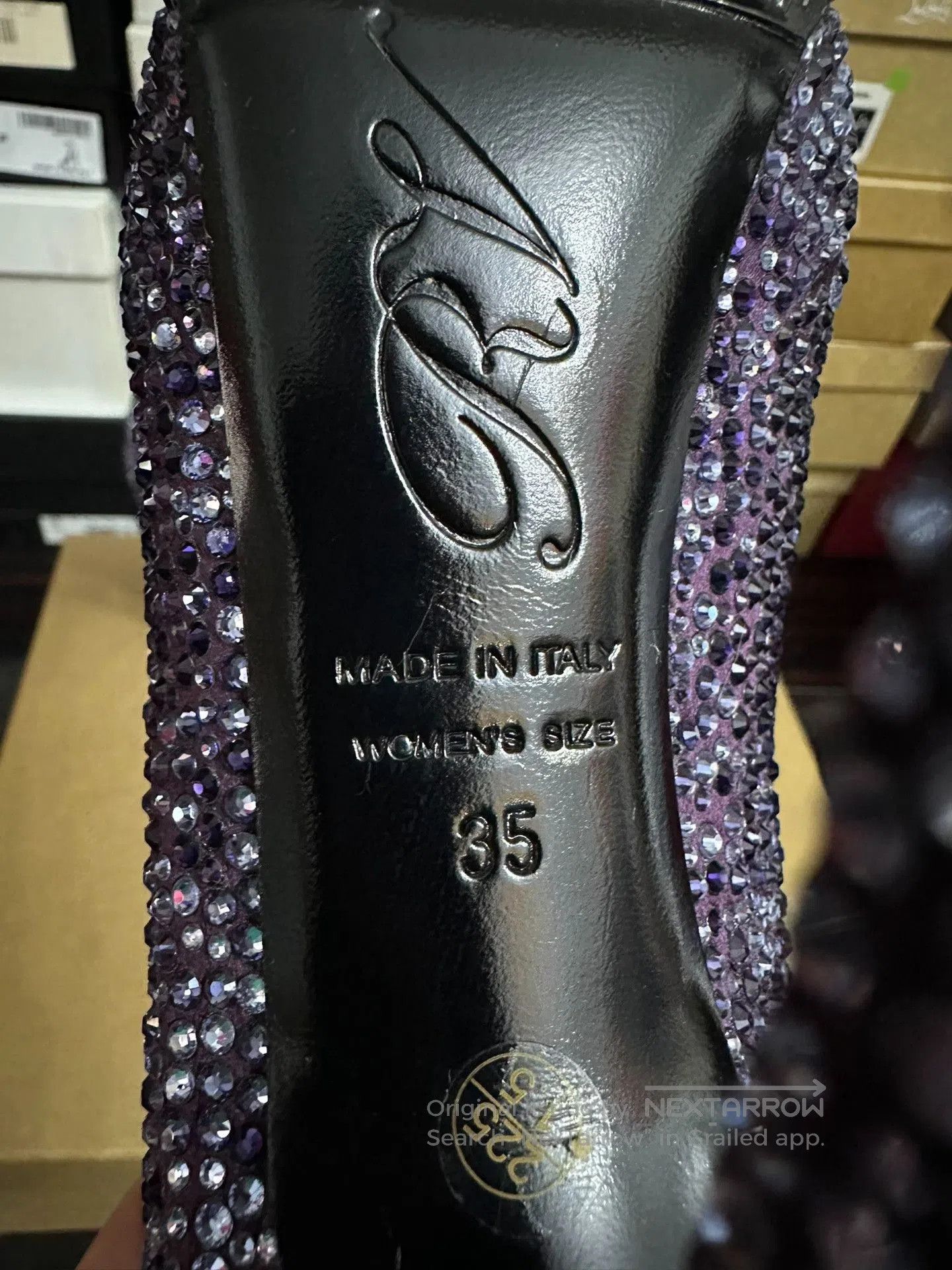 Roger Vivier Roger Vivier Purple Crystal Shoes. Size US 4 / IT 34 - 6 Thumbnail