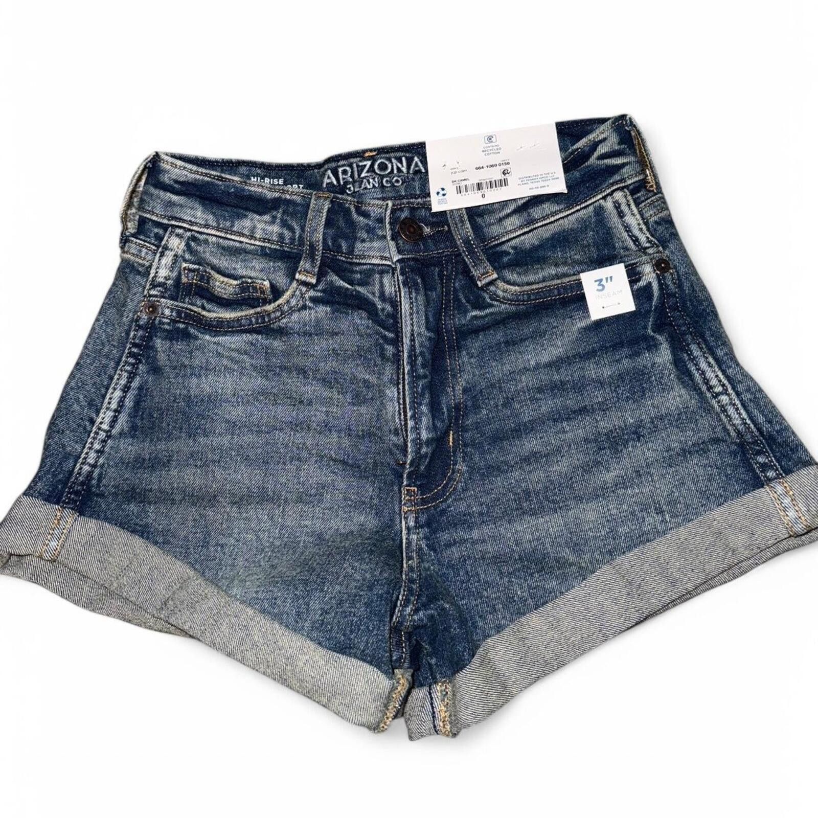 Arizona Jean Co. Arizona Women's Denim Navy Shorts Size 25" / US 0 / IT 36 - 1 Thumbnail