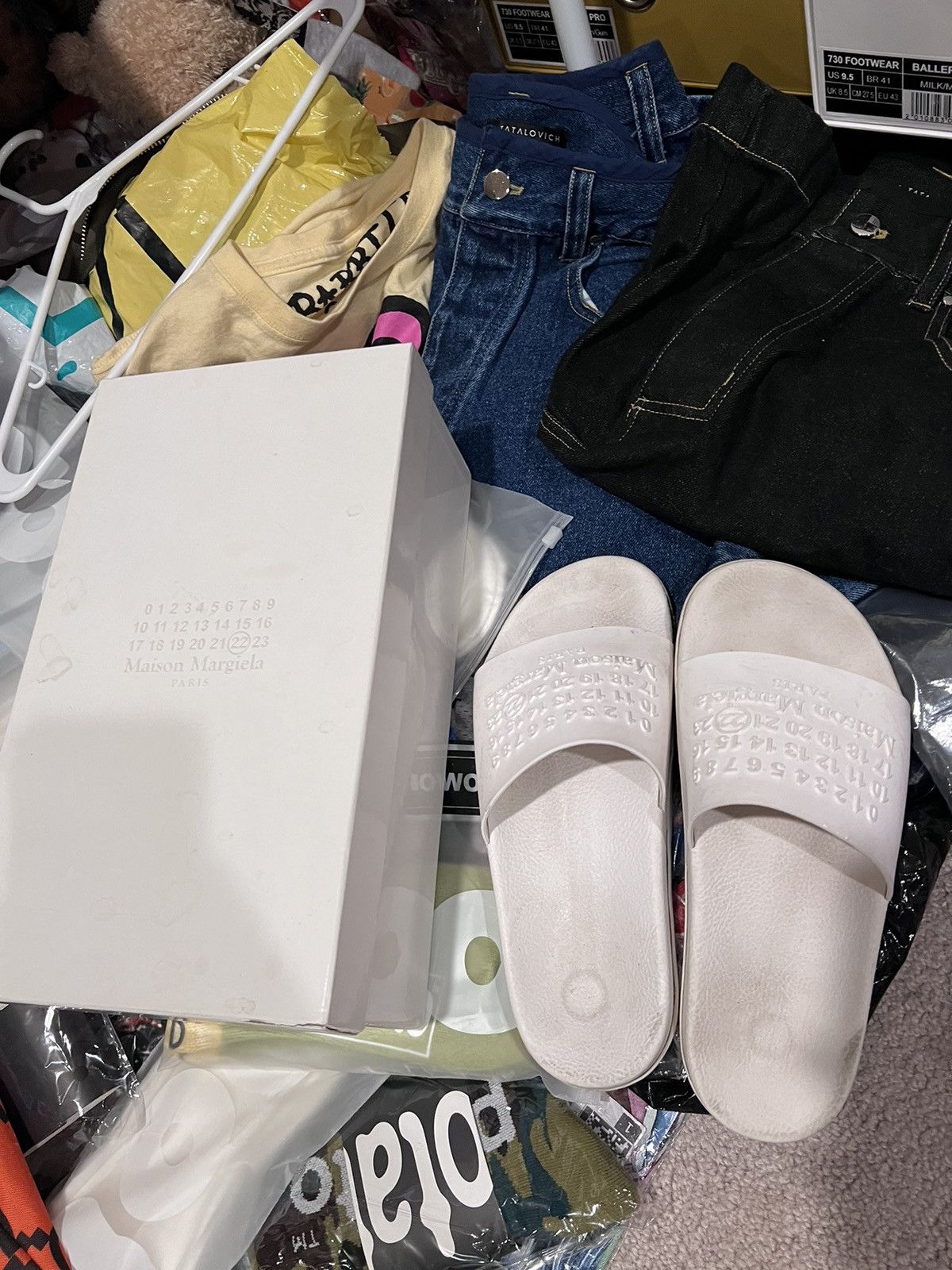 Maison Margiela S57WX0024 White Slides | Maison Margiela Size US 9 / EU 42 - 2 Thumbnail