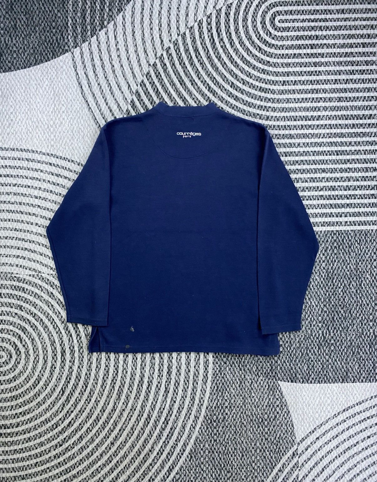 Courreges Vintage Courreges Big Spellout Longsleeve Sweatshirt Size US M / EU 48-50 / 2 - 2 Thumbnail