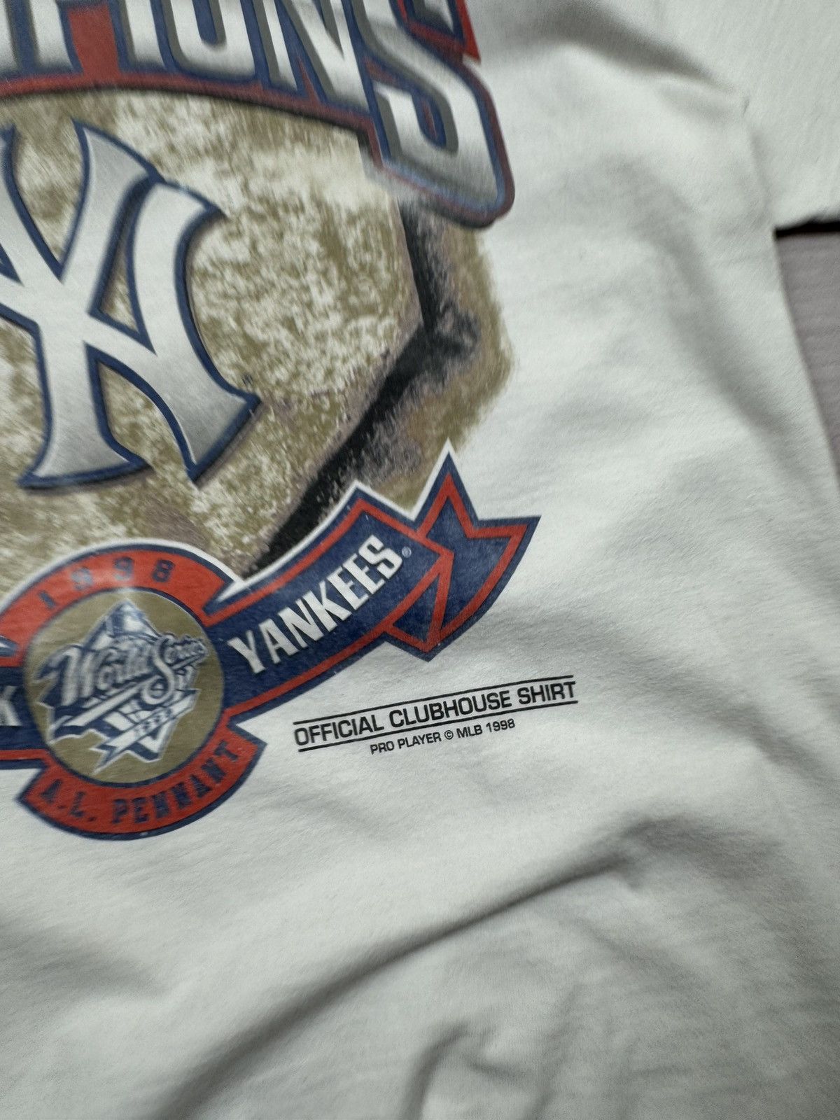 MLB NY Yankees VTG Pro Player 1998 Champions Clubhouse T shirt Size US L / EU 52-54 / 3 - 8 Thumbnail