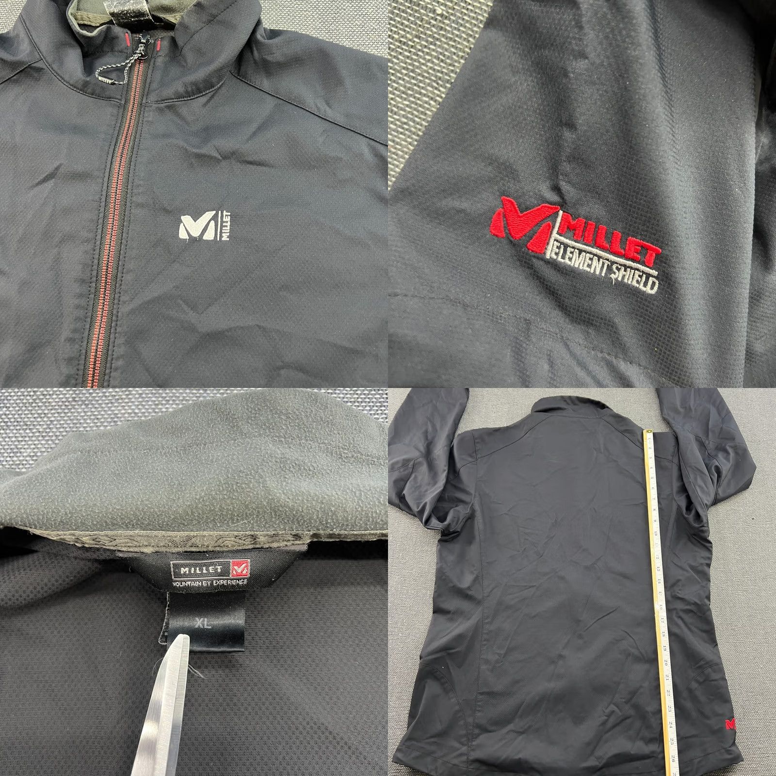 Vintage Millet Element Shield Jacket Womens XL Black Full Zip Pockets Outdoor Size XL / US 12-14 / IT 48-50 - 8 Thumbnail