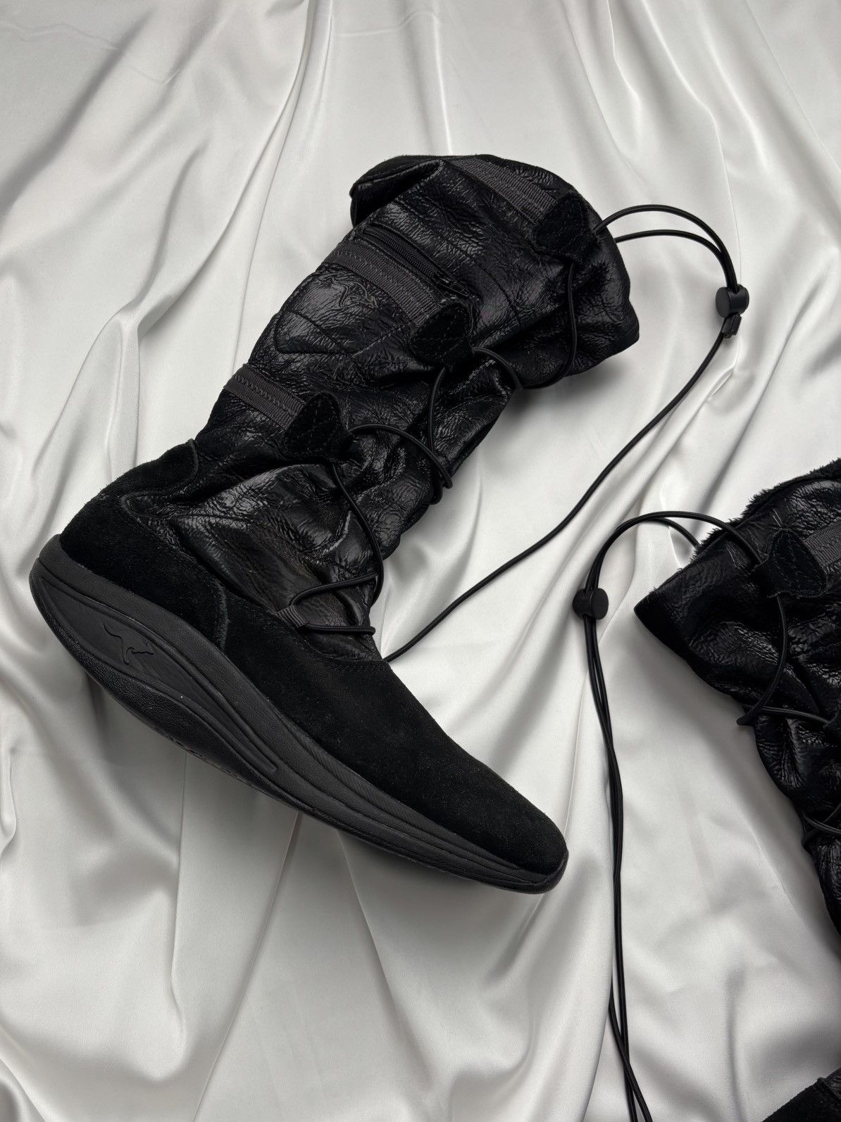 KangaROOS Kangaroos adjustable black goth boots with straps Size US 9 / IT 39 - 4 Thumbnail
