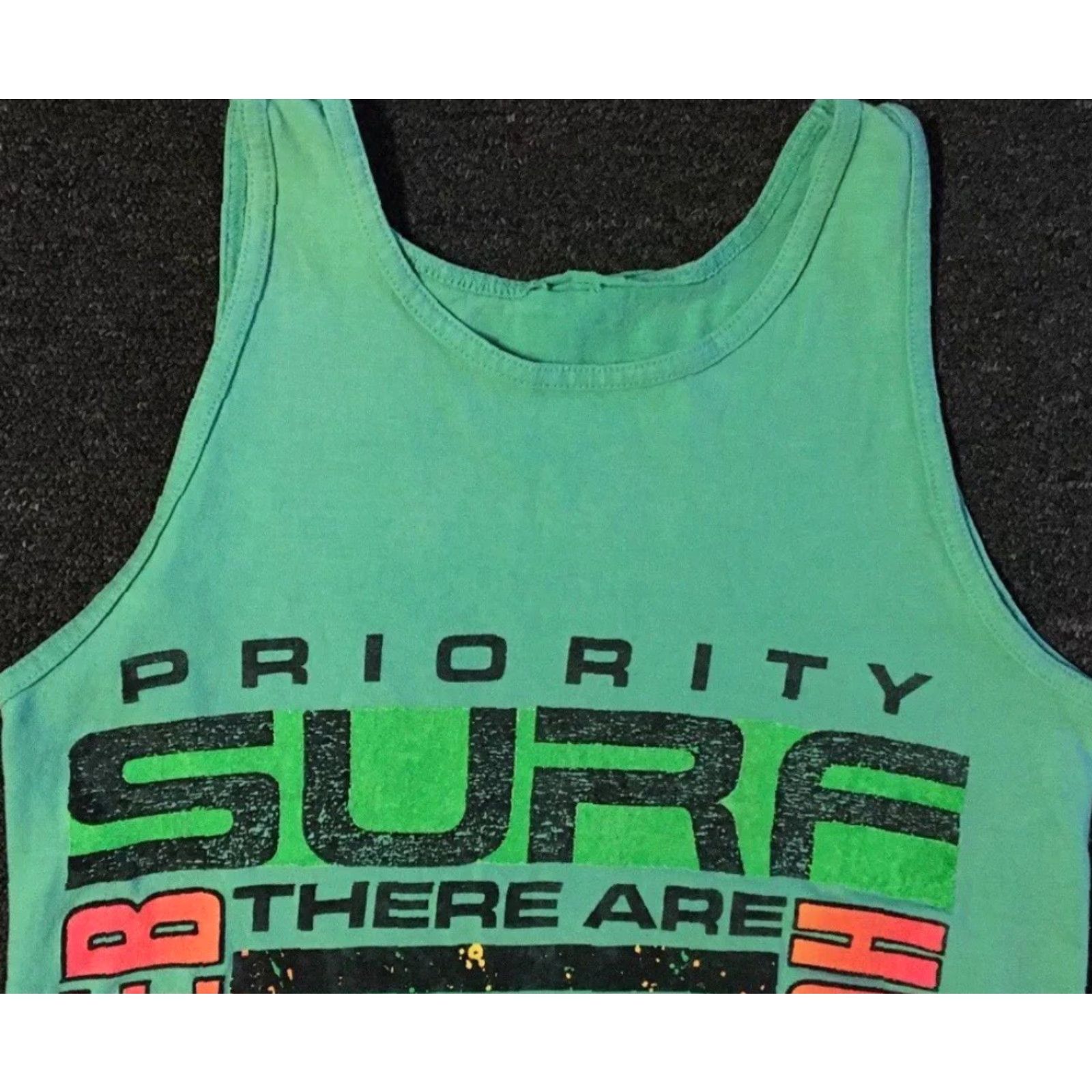 Quiksilver VINTAGE Surf No Rules Faded Tank Top XS Funny Grunge Vaporwave Quiksilver OP 90s Shirt Men XS Green Ocean Beach Wave Graphic Tee Size US XS / EU 42 / 0 - 6 Thumbnail