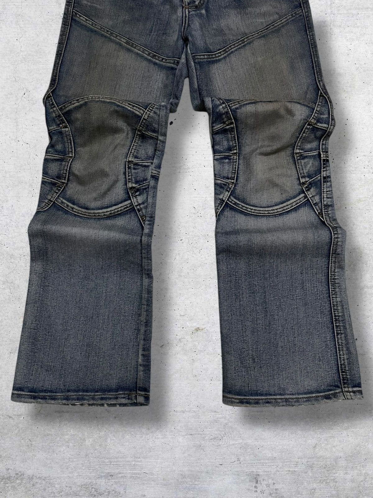 Japanese Brand SOUTHERN 90S JAPAN DESIGNER BIKERS DISTRESSED MUDWASH DENIM Size US 32 / EU 48 - 3 Thumbnail