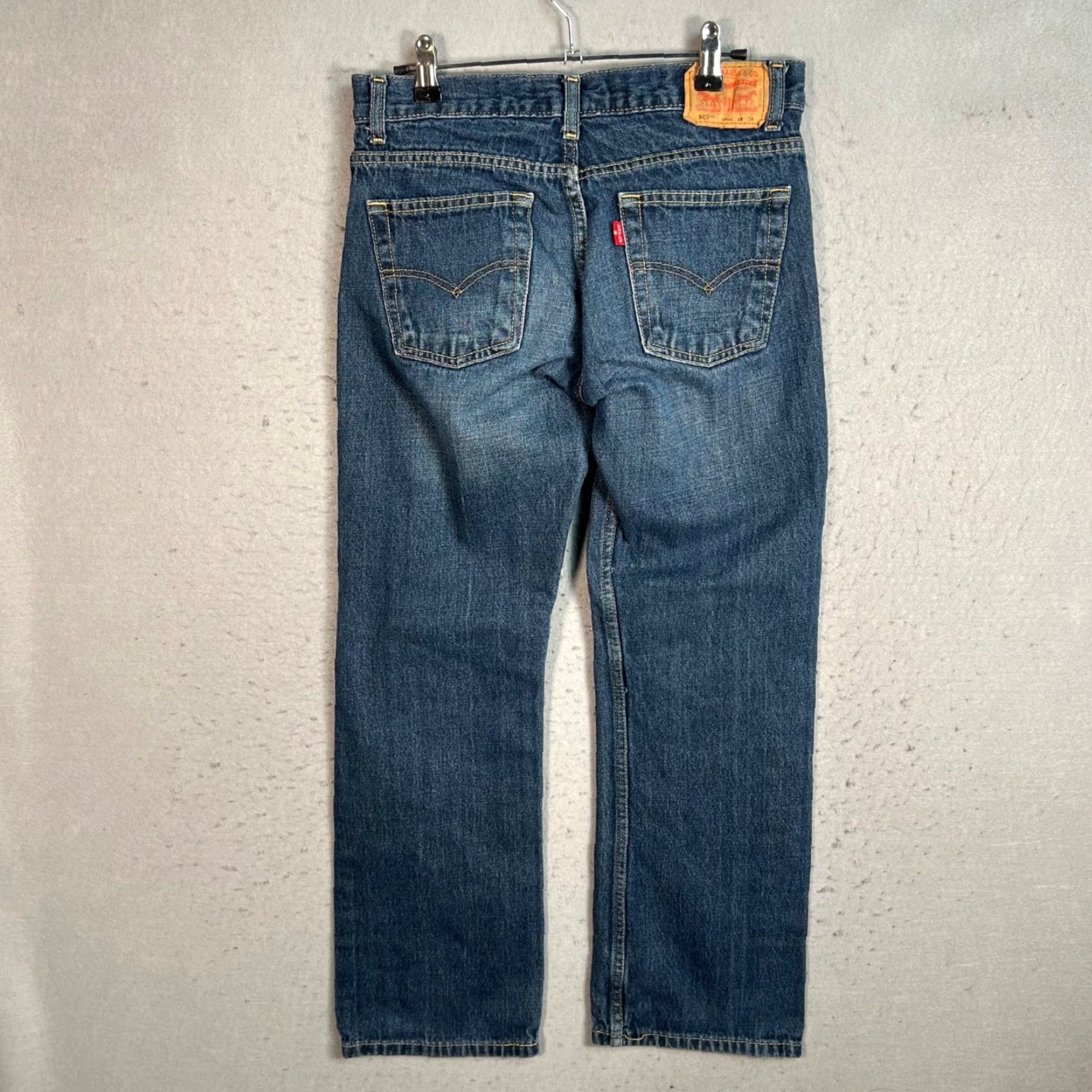 Levi's VINTAGE Levis 505 Womens Size 16 Straight Denim Medium Wash Blue Jeans Size 38" / US 16 / IT 52 - 2 Thumbnail