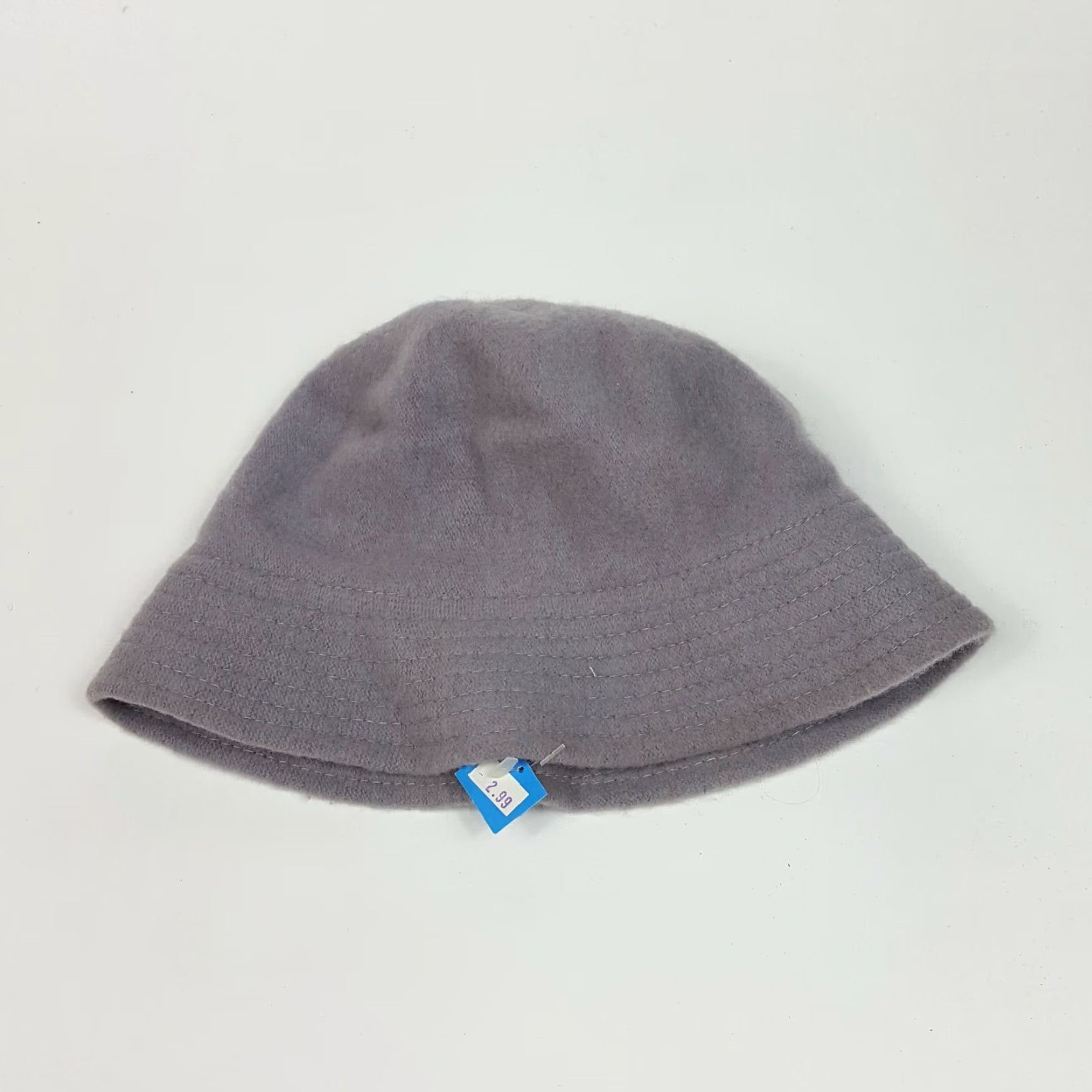 FELT VINTAGE HaT Wool Gray Bucket Hat Women's M Felt Crusher Winter 80s Retro Snow Cap Size ONE SIZE - 4 Thumbnail