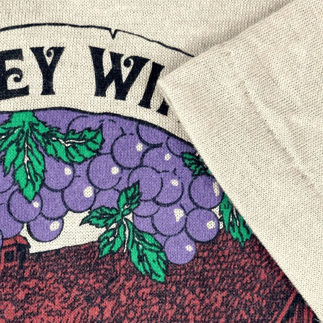 Vintage VINTAGE Hiney Winery Shirt Adult XS Beige 80s Dry Wine Radio Promo Sportswear Mens T-Shirt Size US XS / EU 42 / 0 - 6 Thumbnail