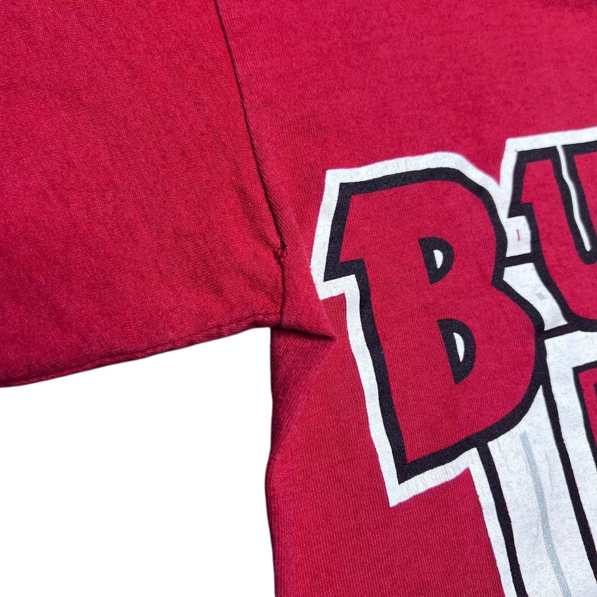 NBA Vtg 1990s NBA Chicago Bulls Basketball Mascot Spell Out Tee Size US S / EU 44-46 / 1 - 6 Thumbnail