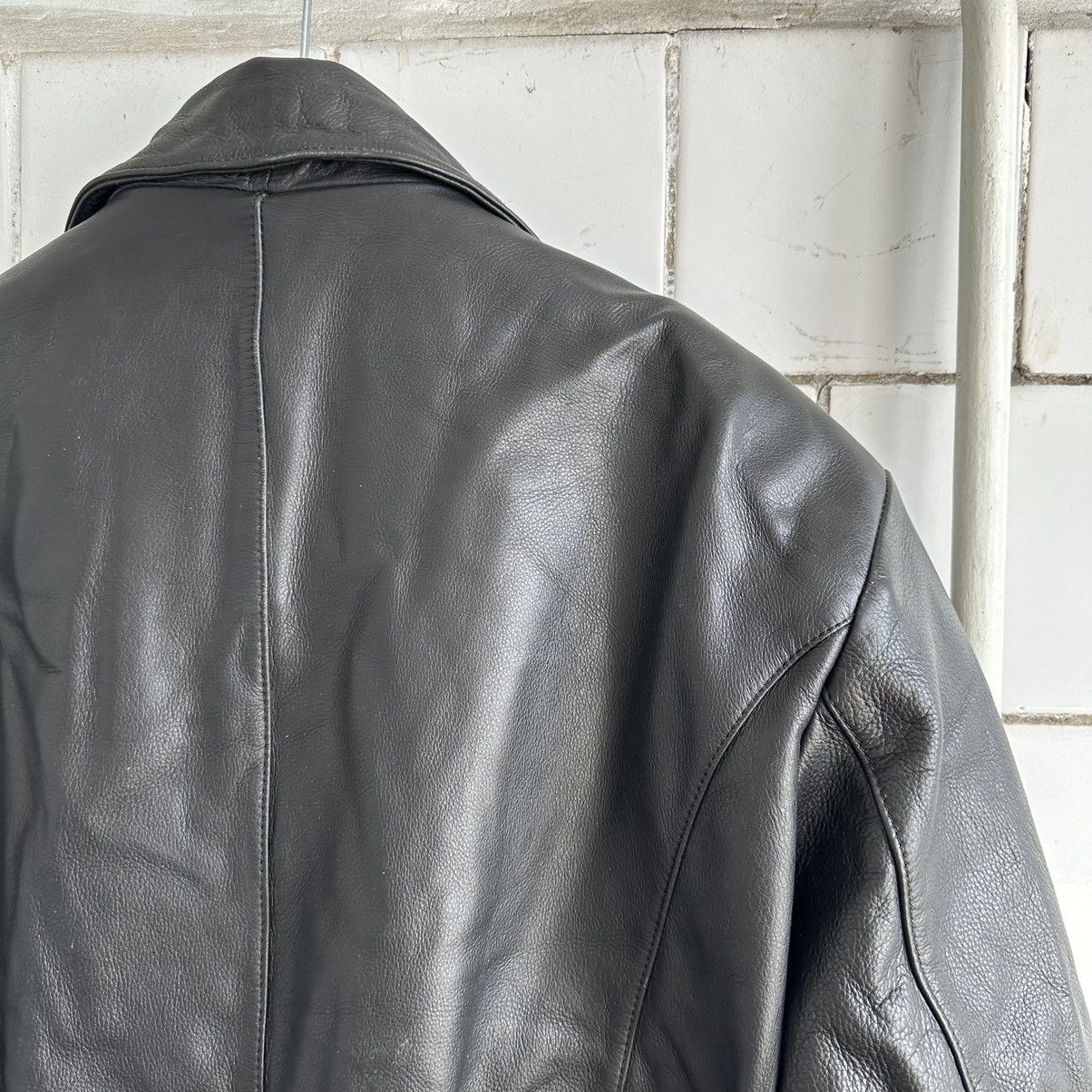 Vintage Vintage Moto Leather Jacket Style USA 90s Y2K Size US L / EU 52-54 / 3 - 11 Thumbnail