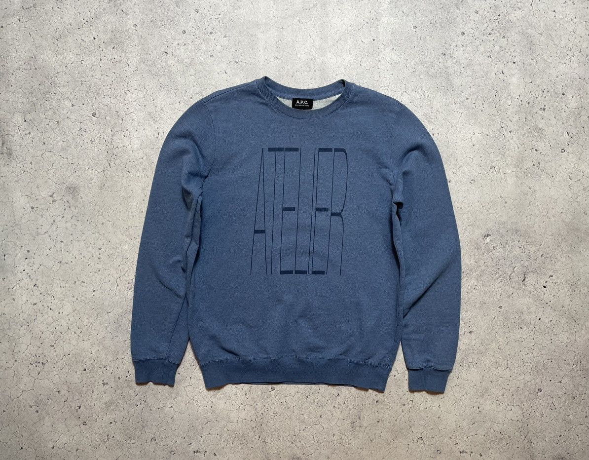 A.P.C. Vintage Luxury Sweatshirt A.P.C Rue Madame Paris Size US M / EU 48-50 / 2 - 1 Thumbnail